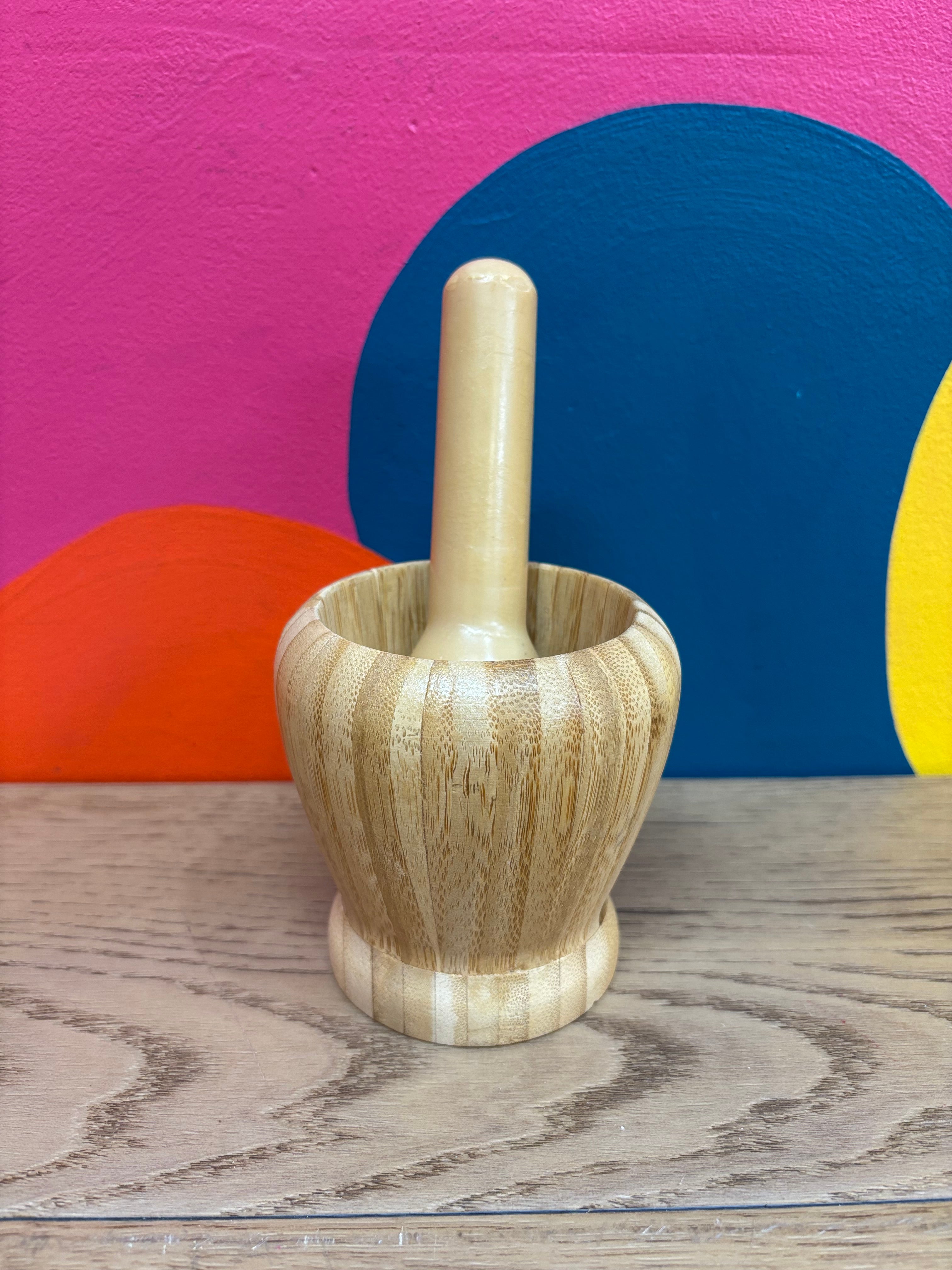 Wood Mortar & Pestle