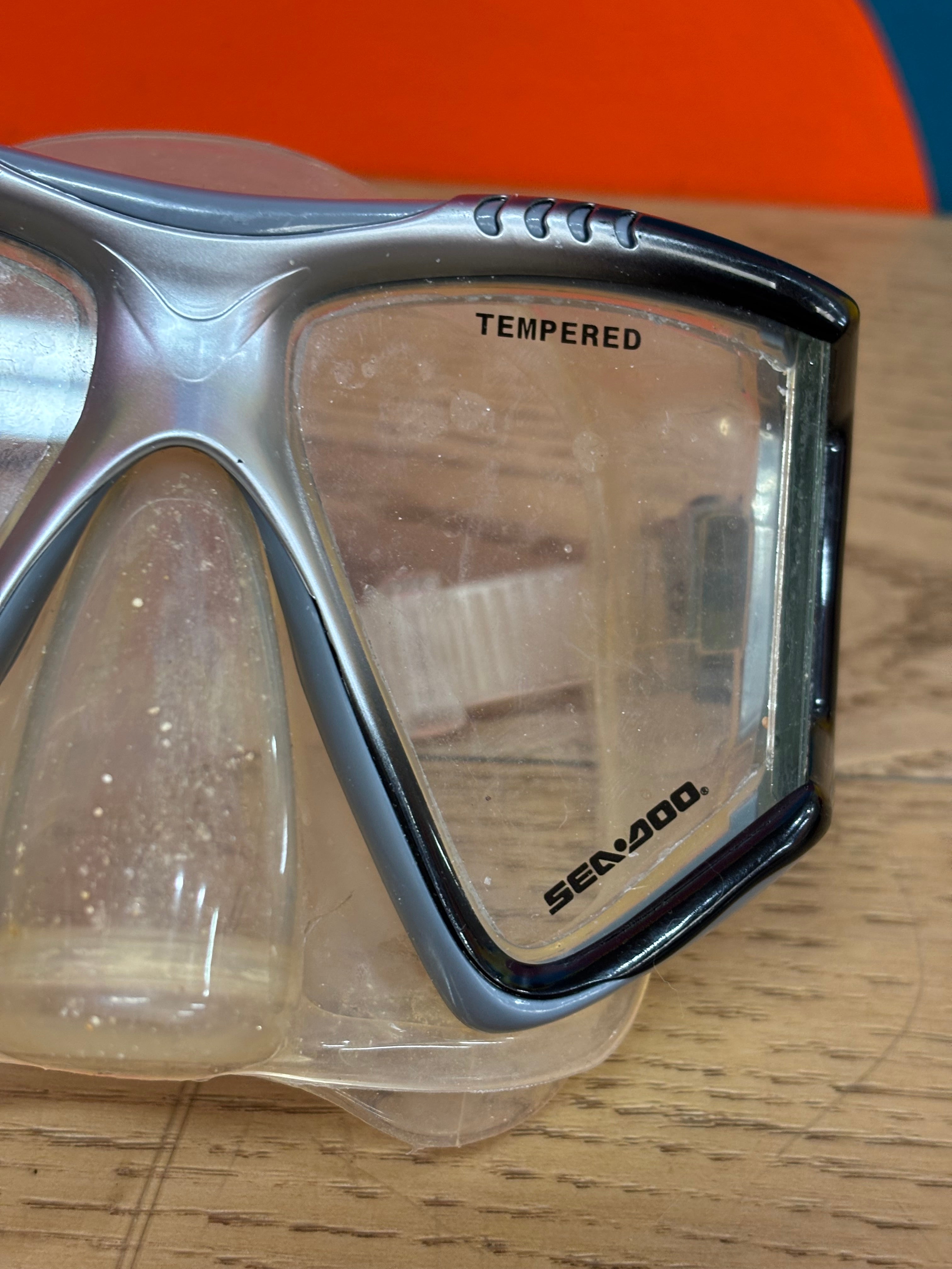 Black Seadoo Snorkel Set (Men Size 9-13)