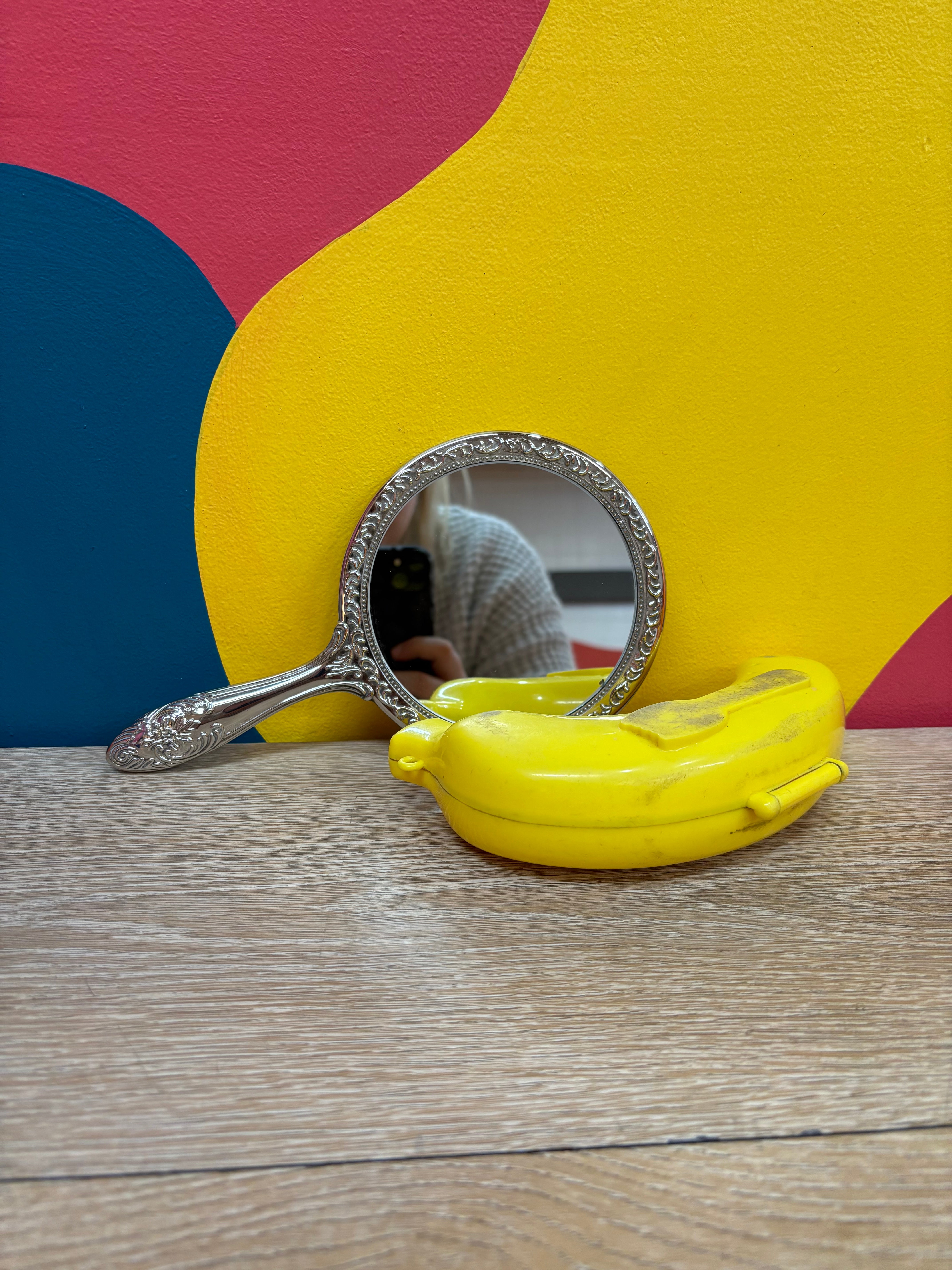 Silver Plated Hand Mirror