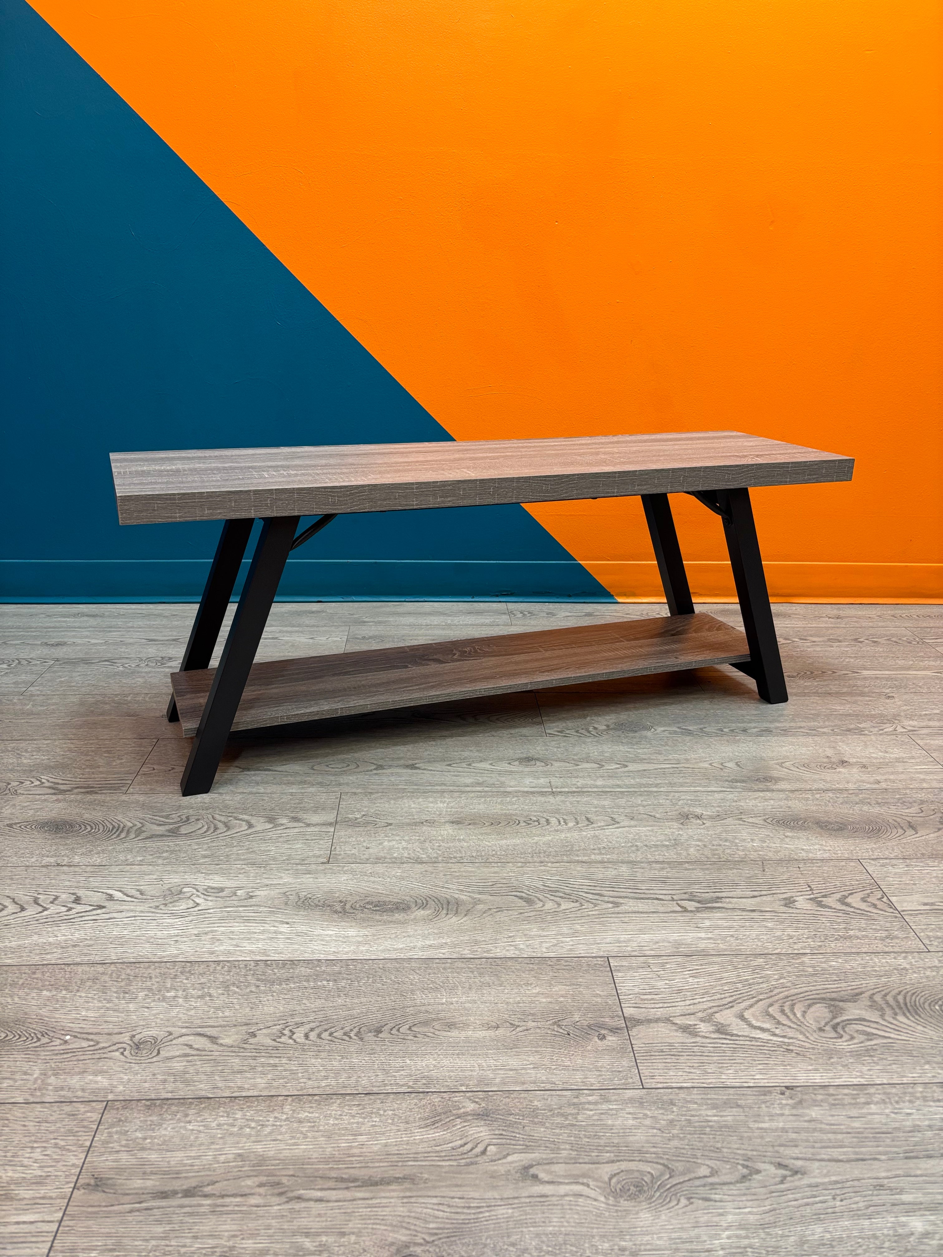 Grey & Black Bench