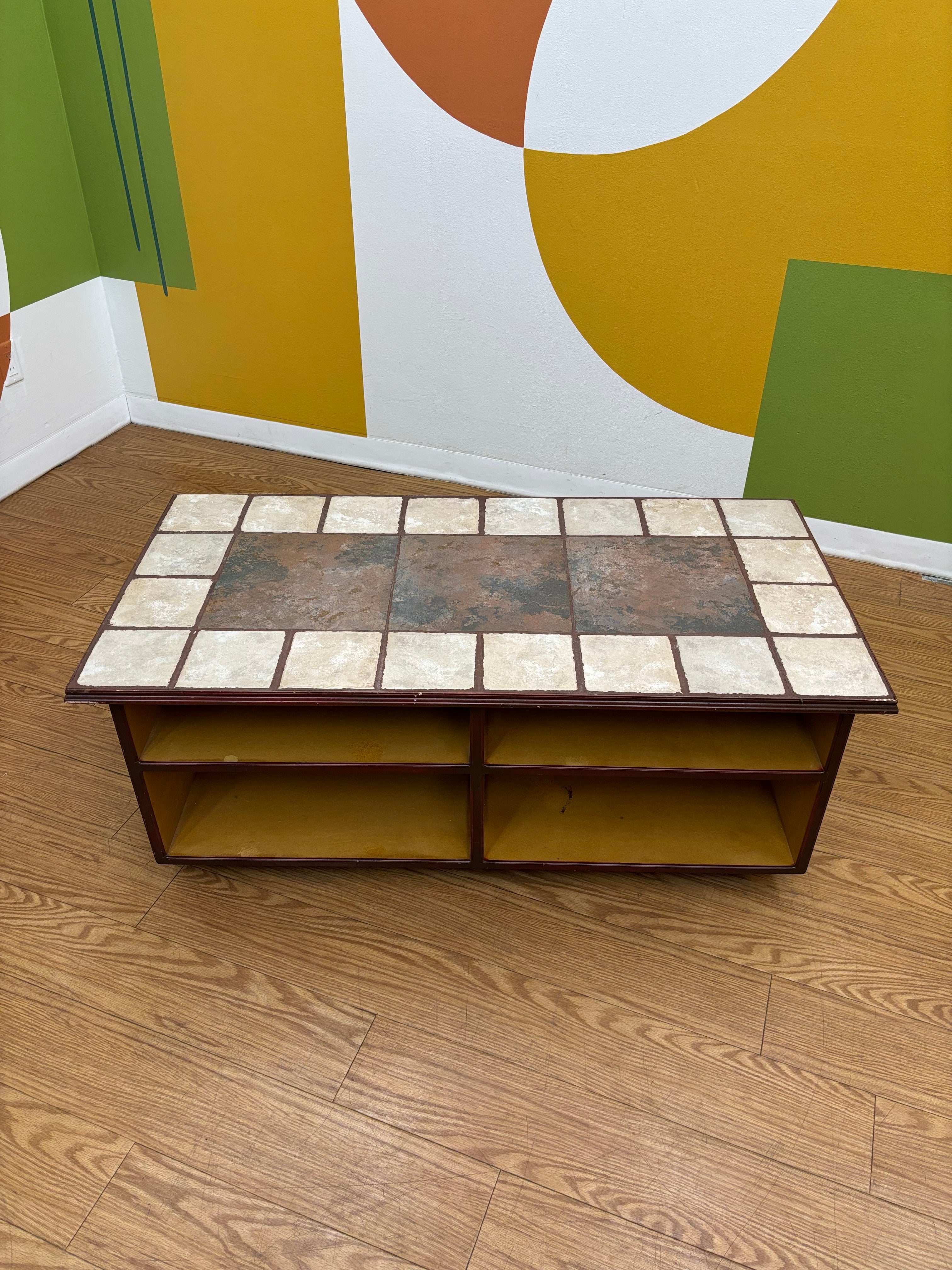 Tile Wood Coffee Table
