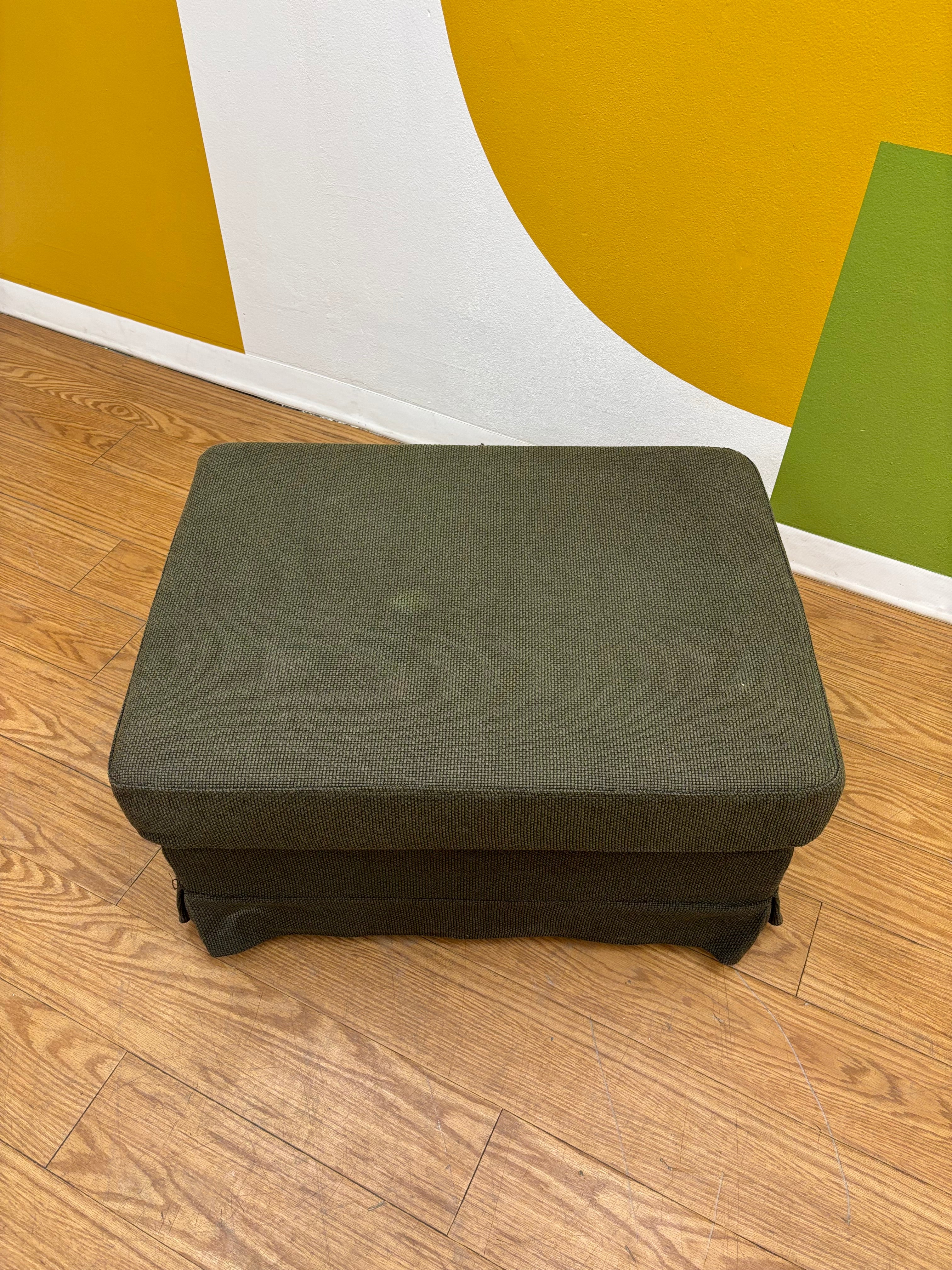Green Storage Ottoman