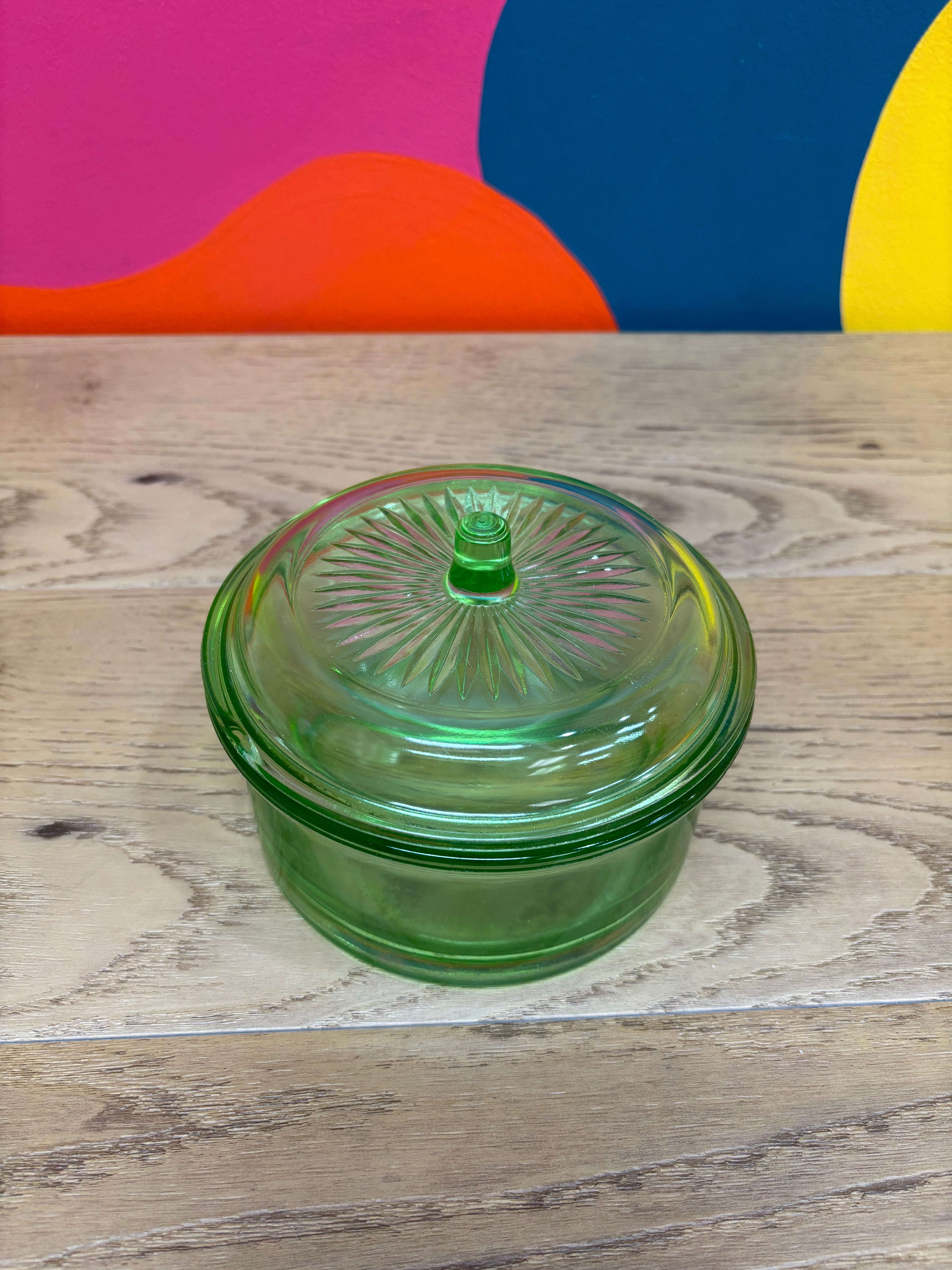 Hazel Atlas Uranium Glass Dish