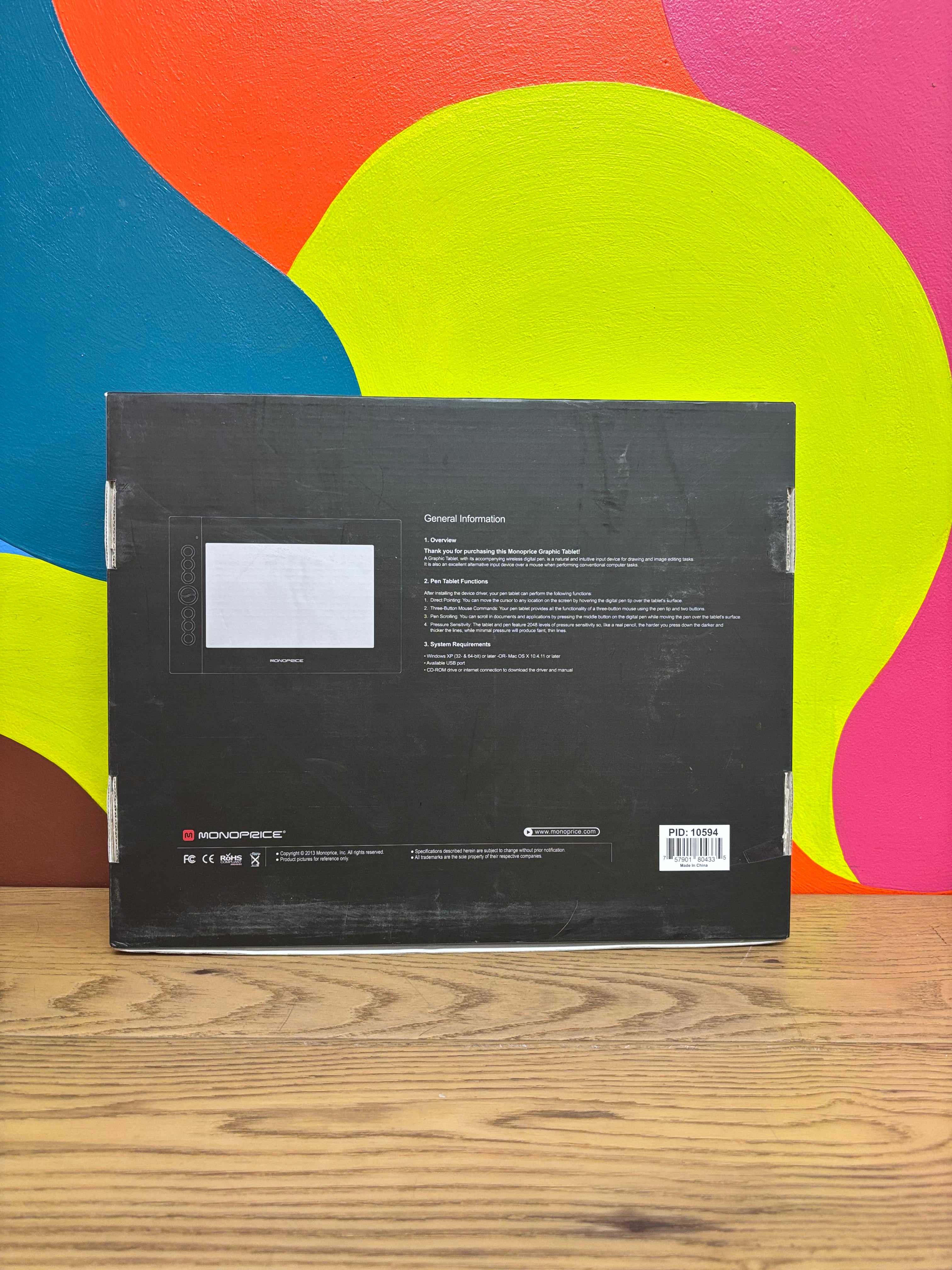 Monoprice 10 x 6.25-Inch Graphic Drawing Tablet