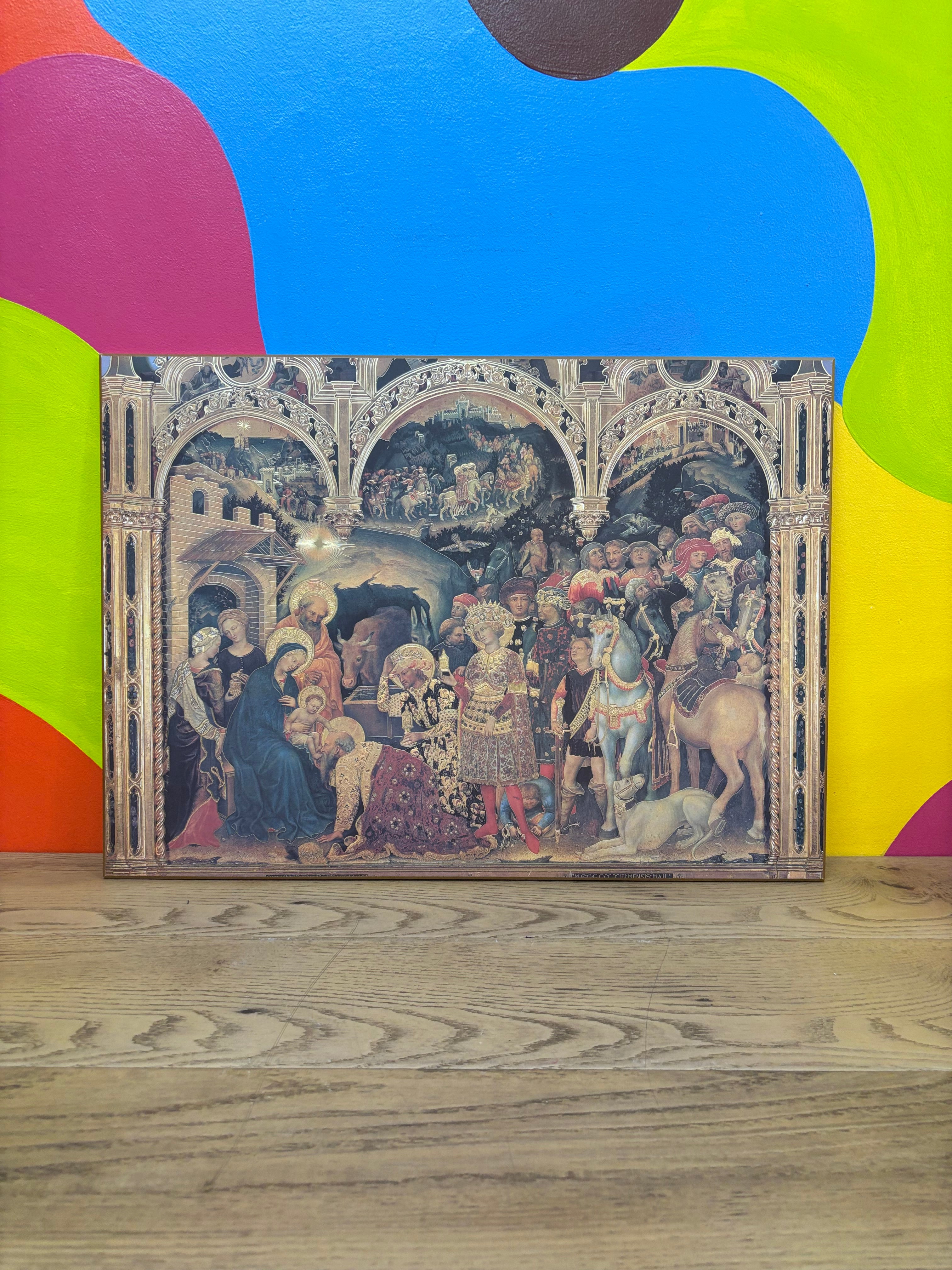 "Adoration by the Magi" Wood Mounted Print