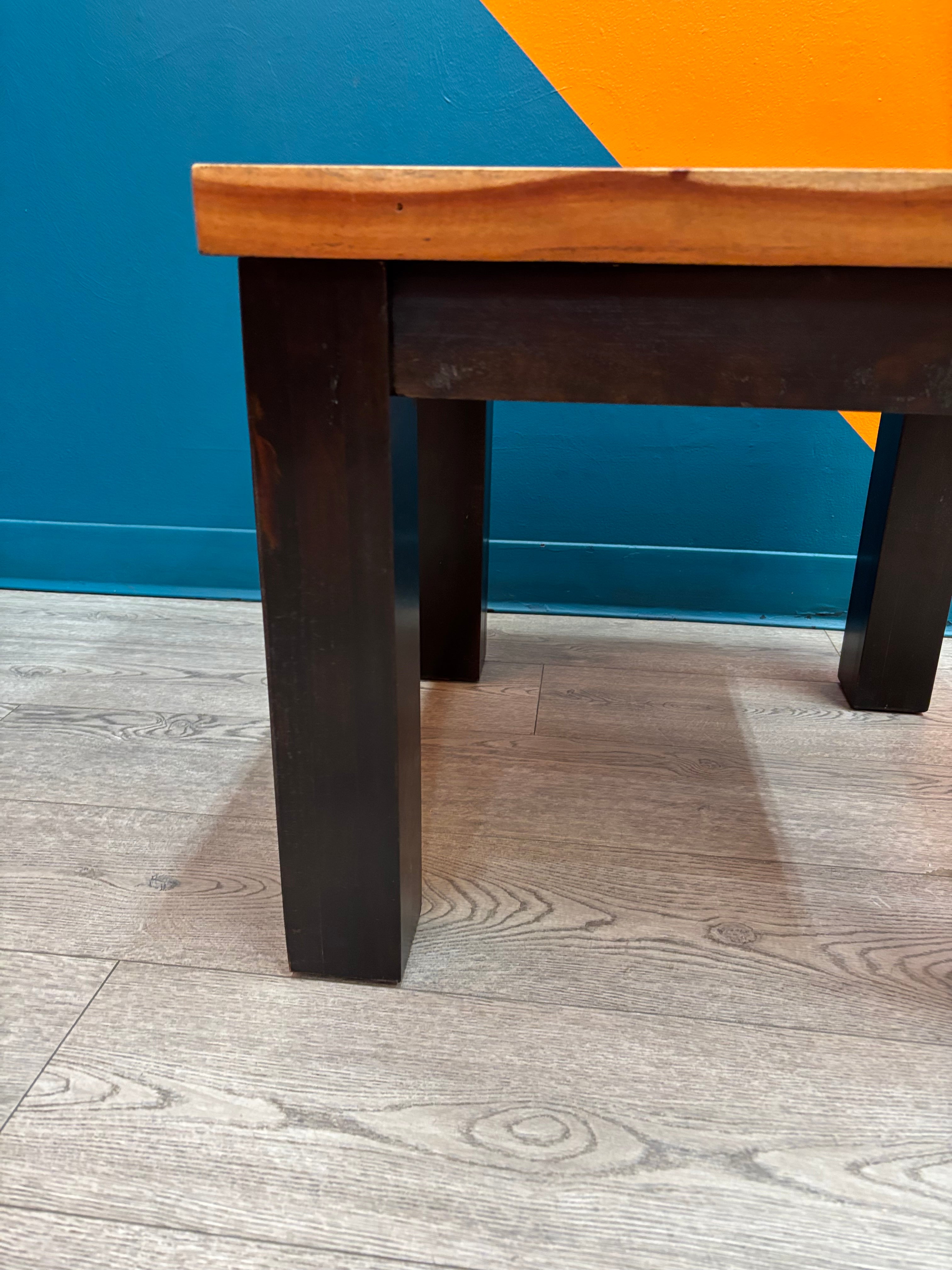 Large Wood Side Table