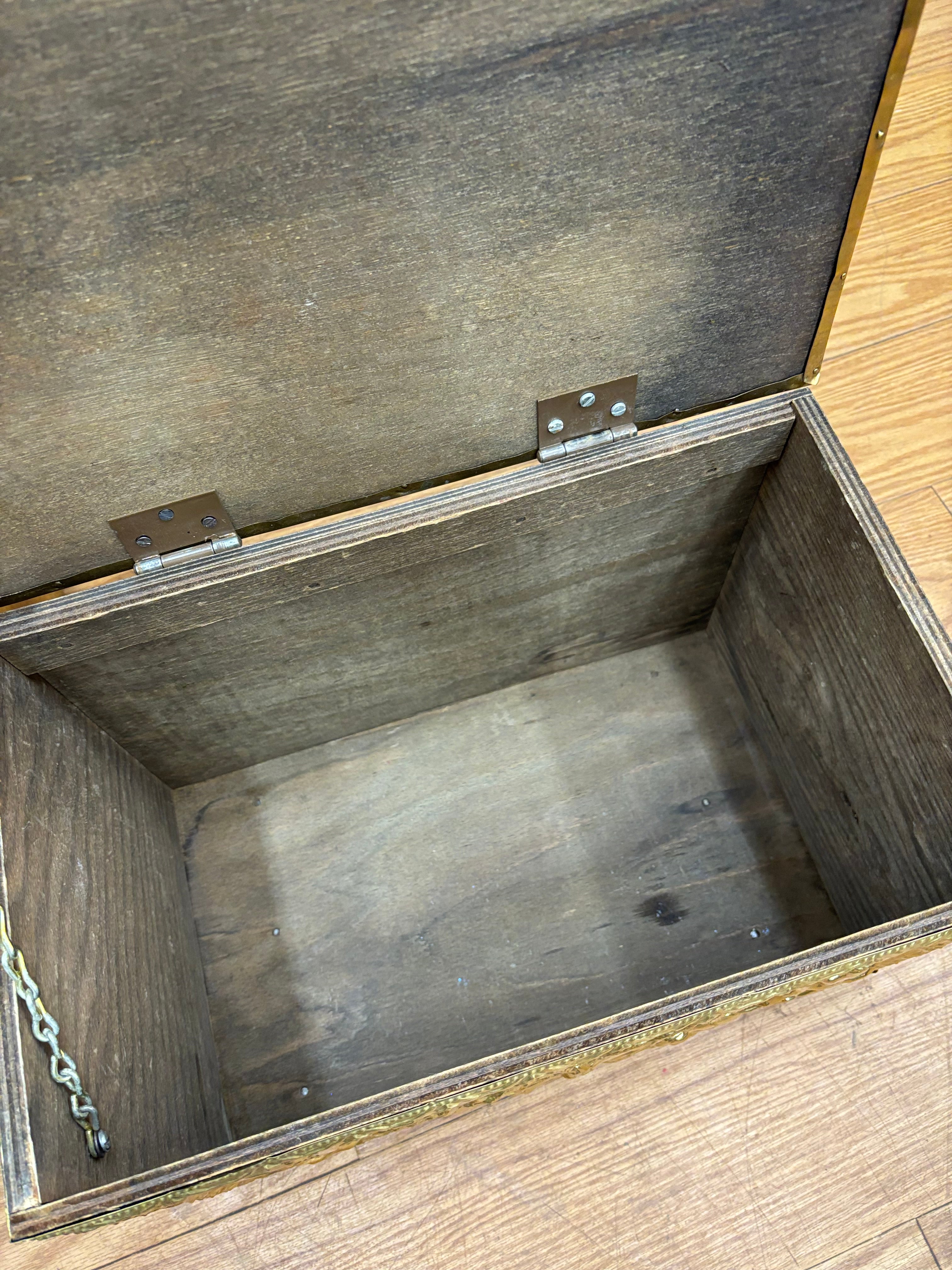 (2) Gold Tone Boxes