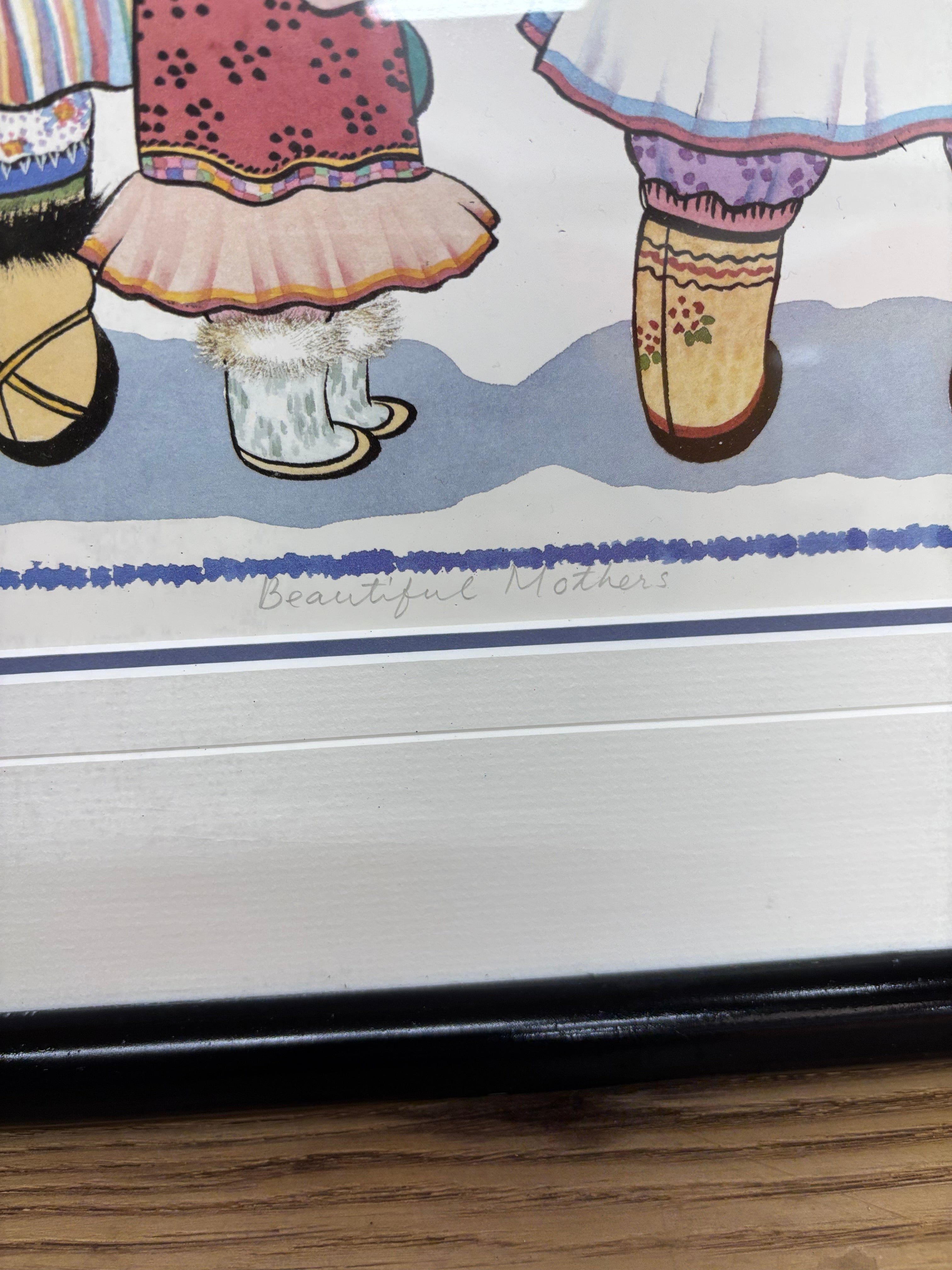 Beautiful Mothers Framed Print by Willie Wong