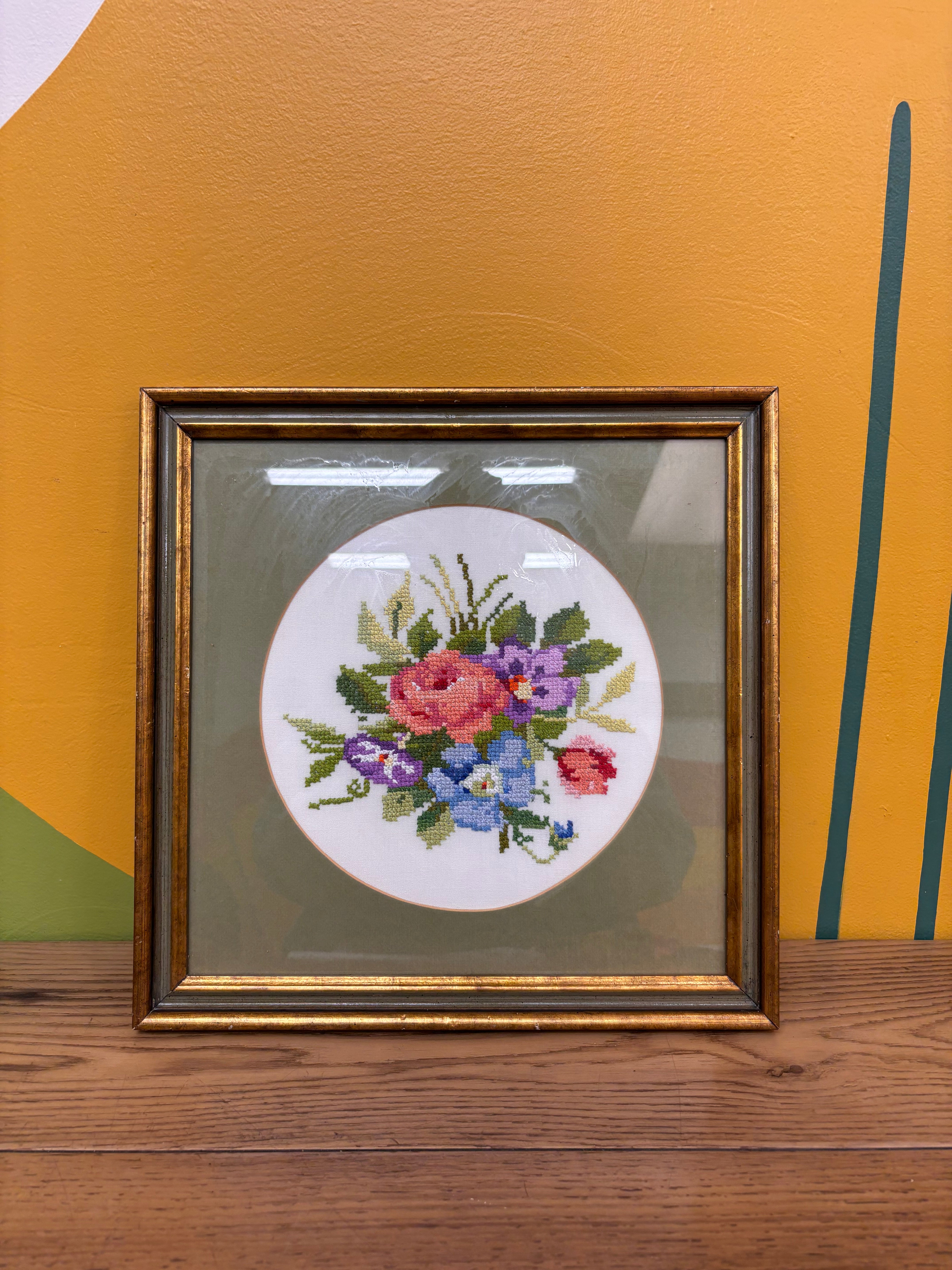 Set of 2 Cross-Stitch Artworks