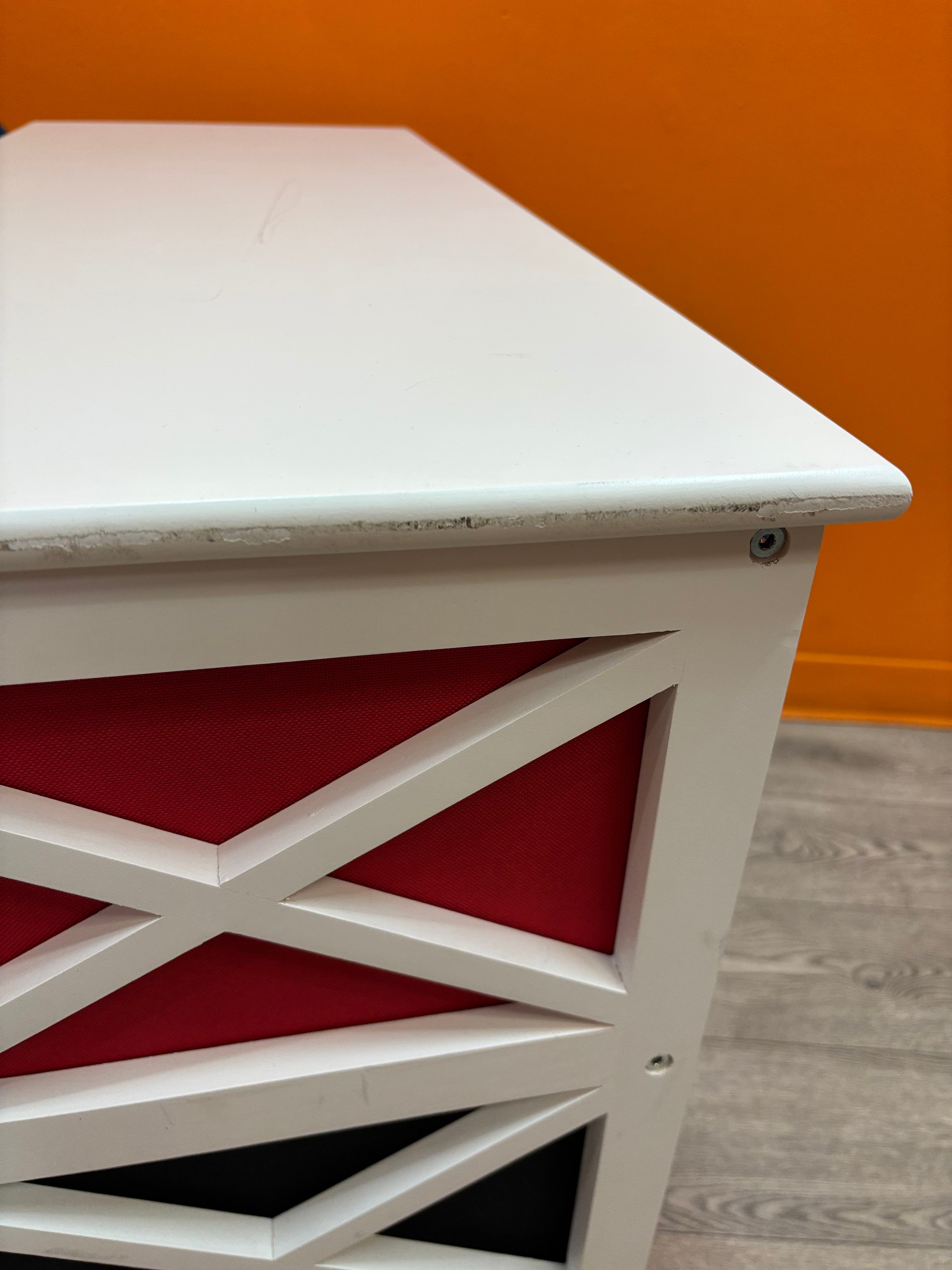 Black & Red Storage Shelves (2 available)