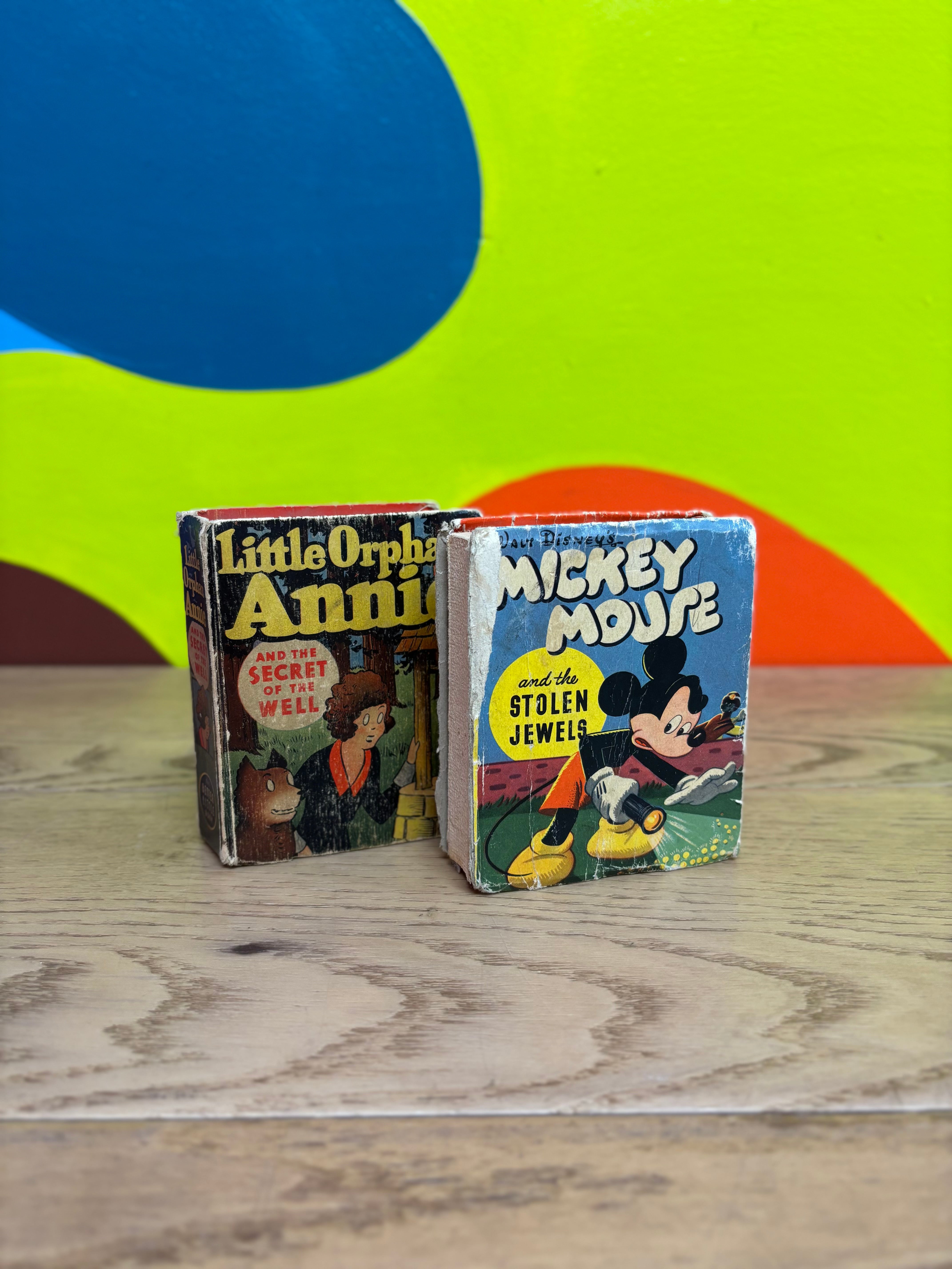 1940's Mickey Mouse and Little Orphan Annie Books