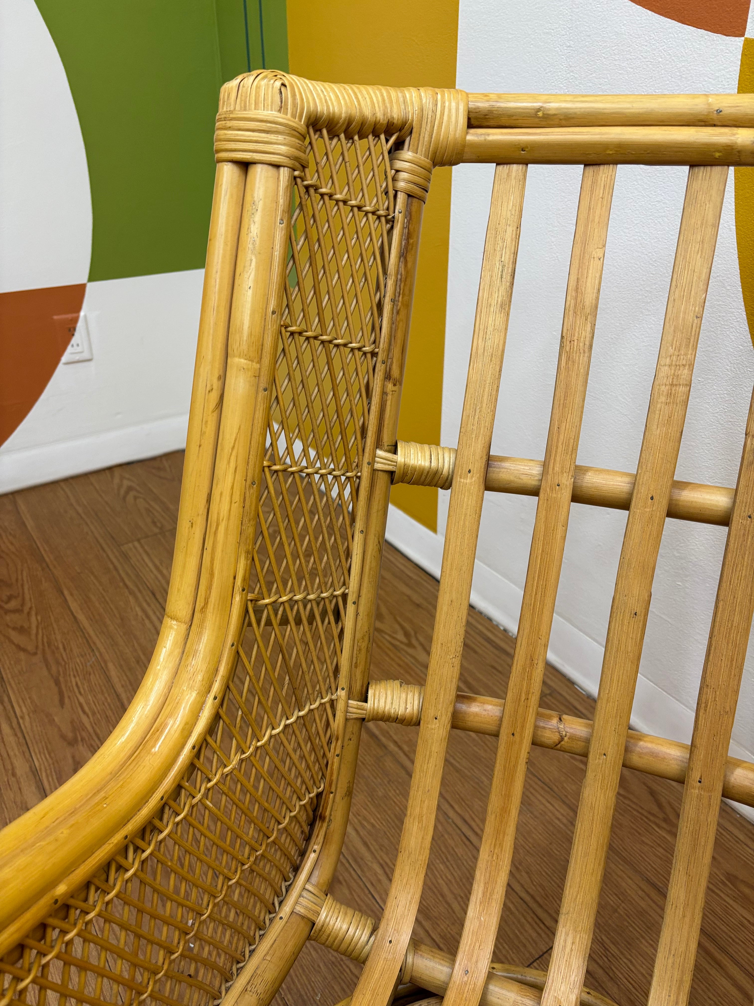 Rattan Swivel Armchair