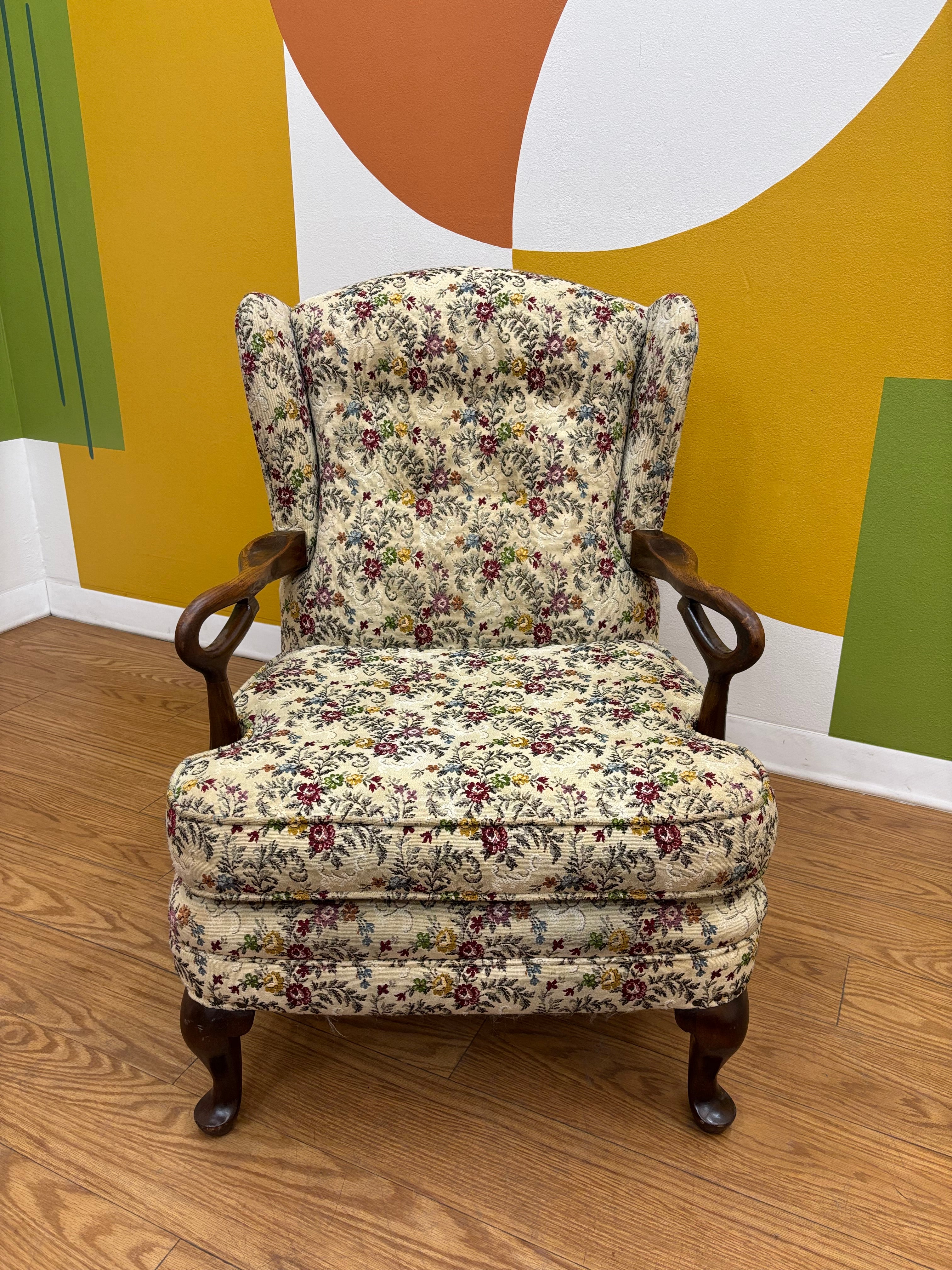 Floral Armchair