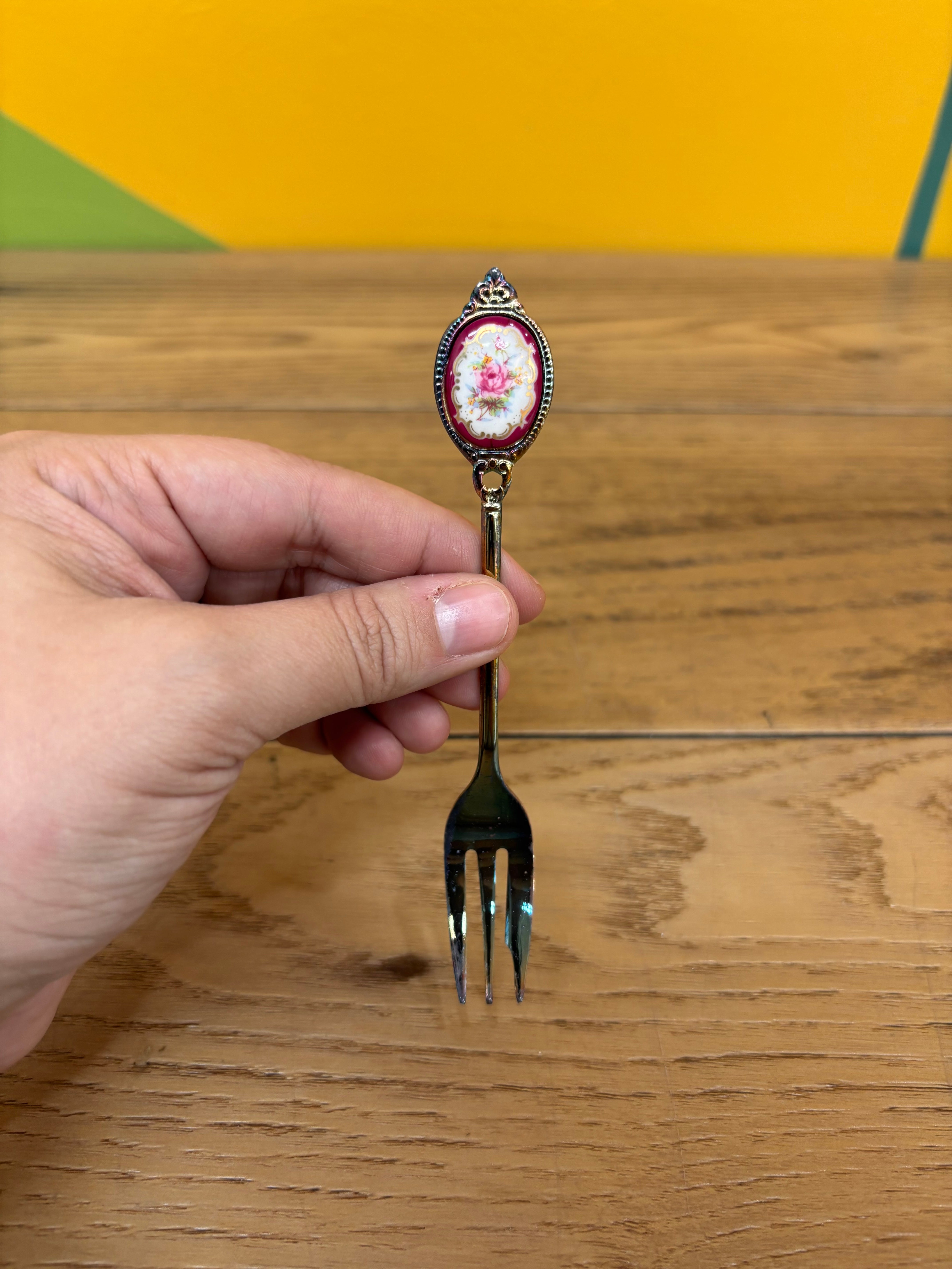 Silver Plated Floral Fork Set