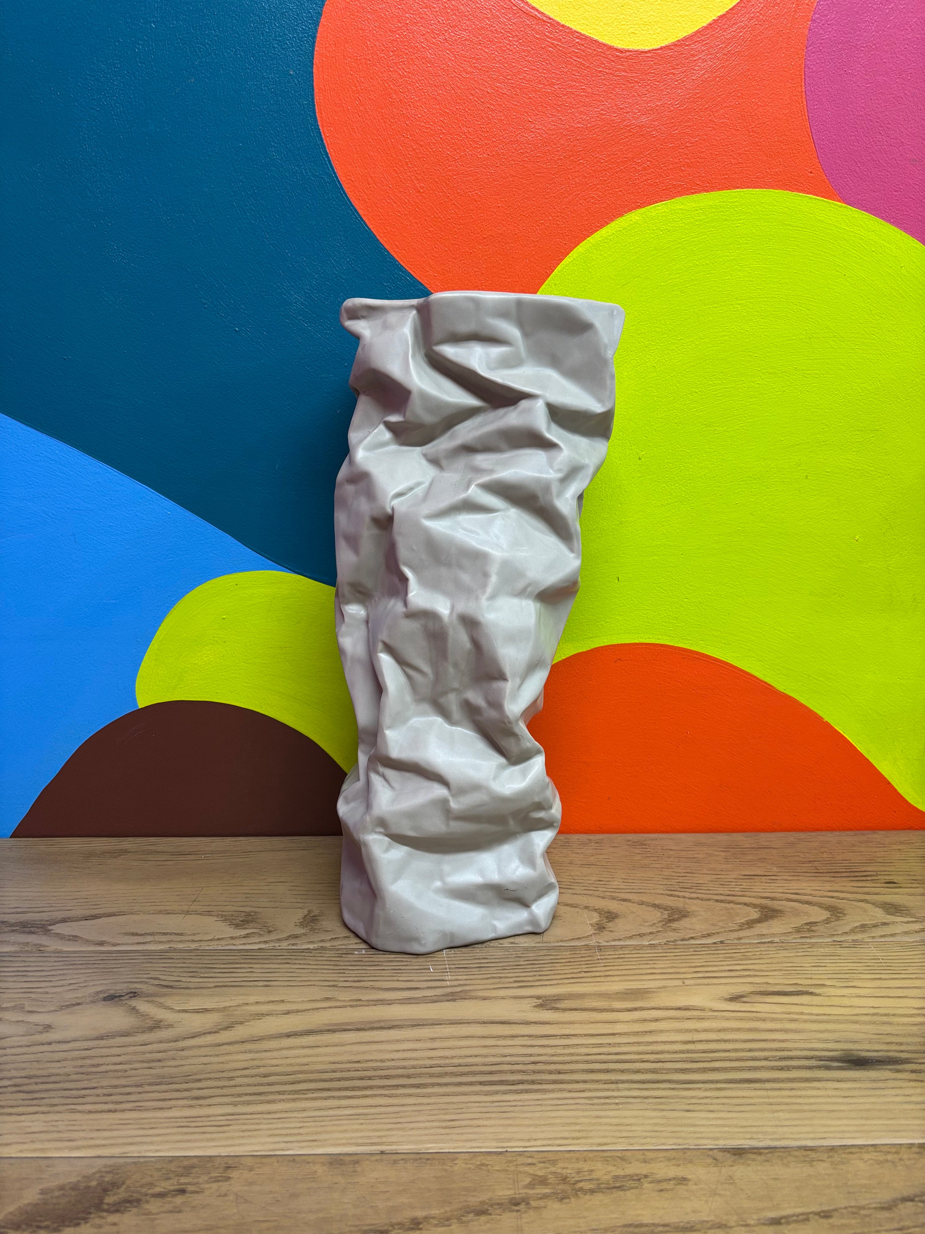 Crumpled Ceramic Vase