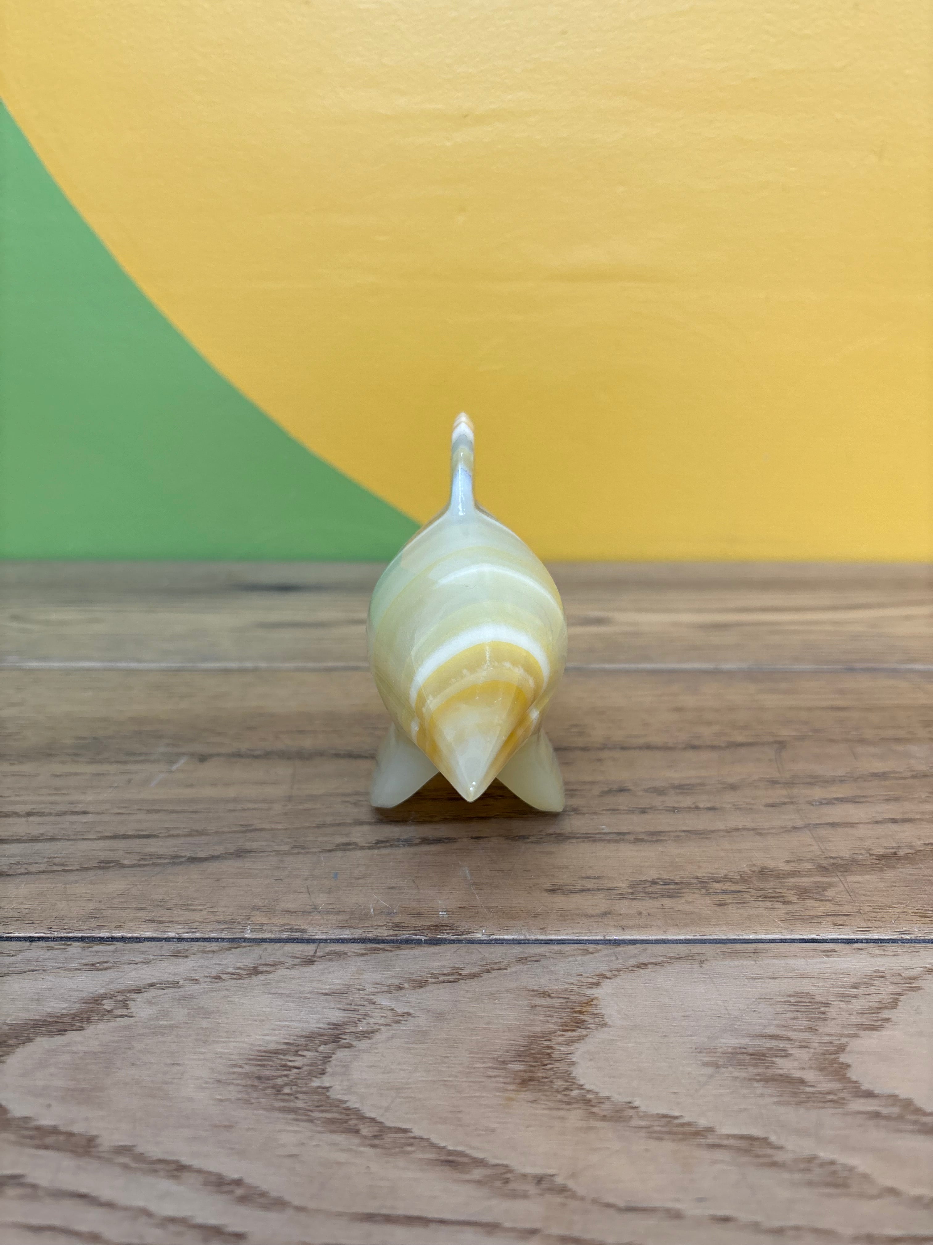 Stone Dolphin Statue