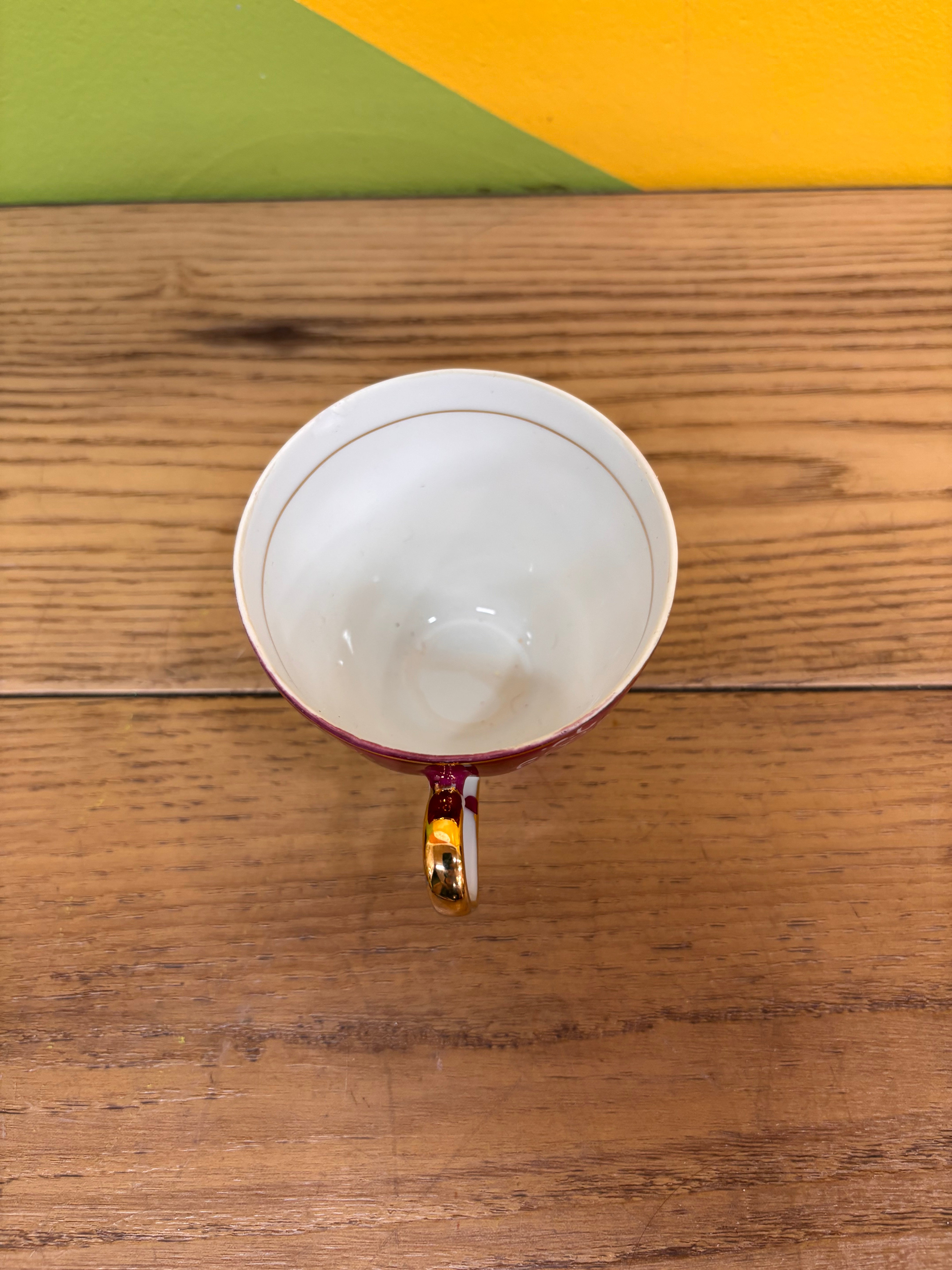 Set of 3 Teacups and Saucers