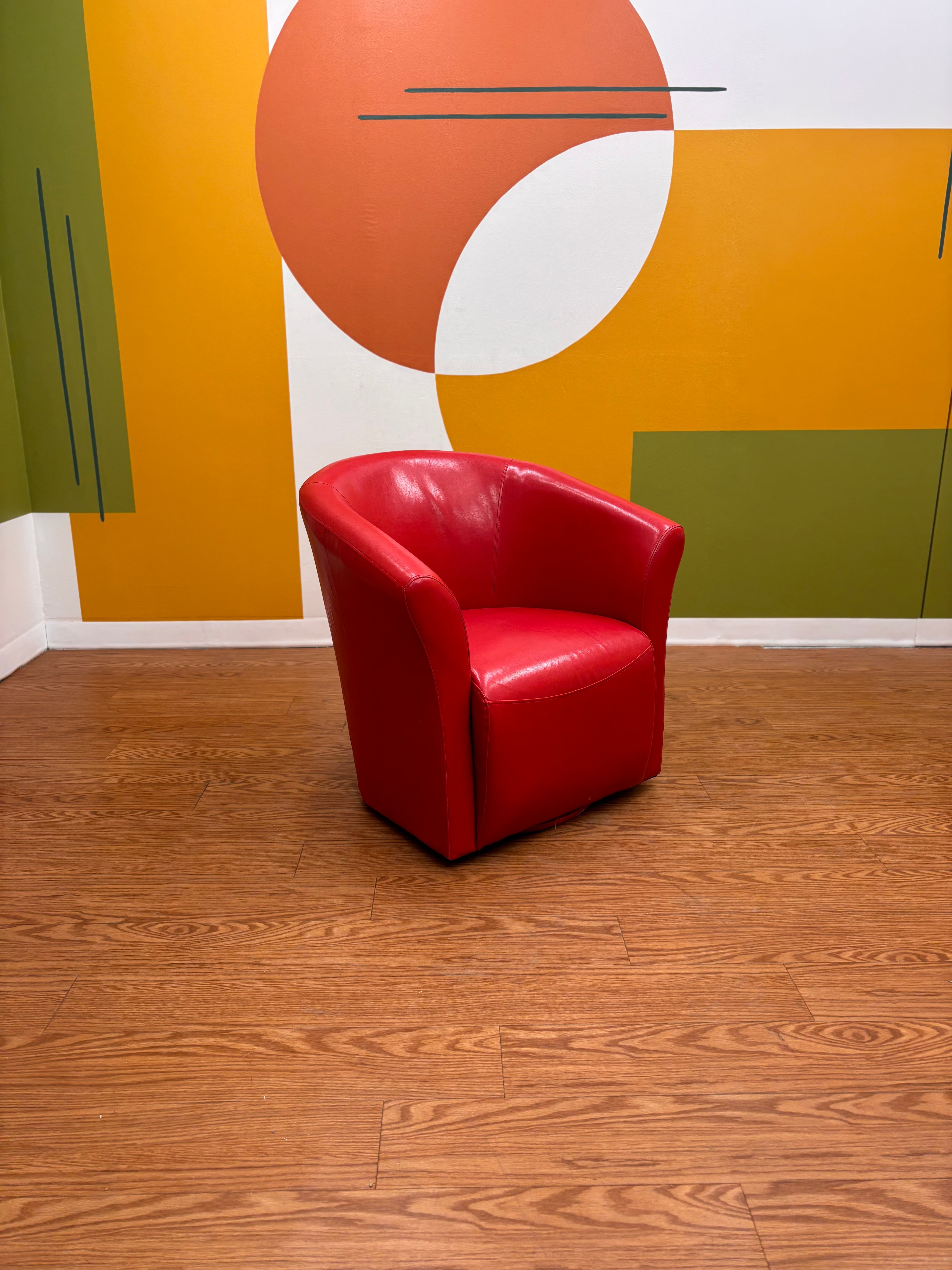 Red Swivel Chair (2)