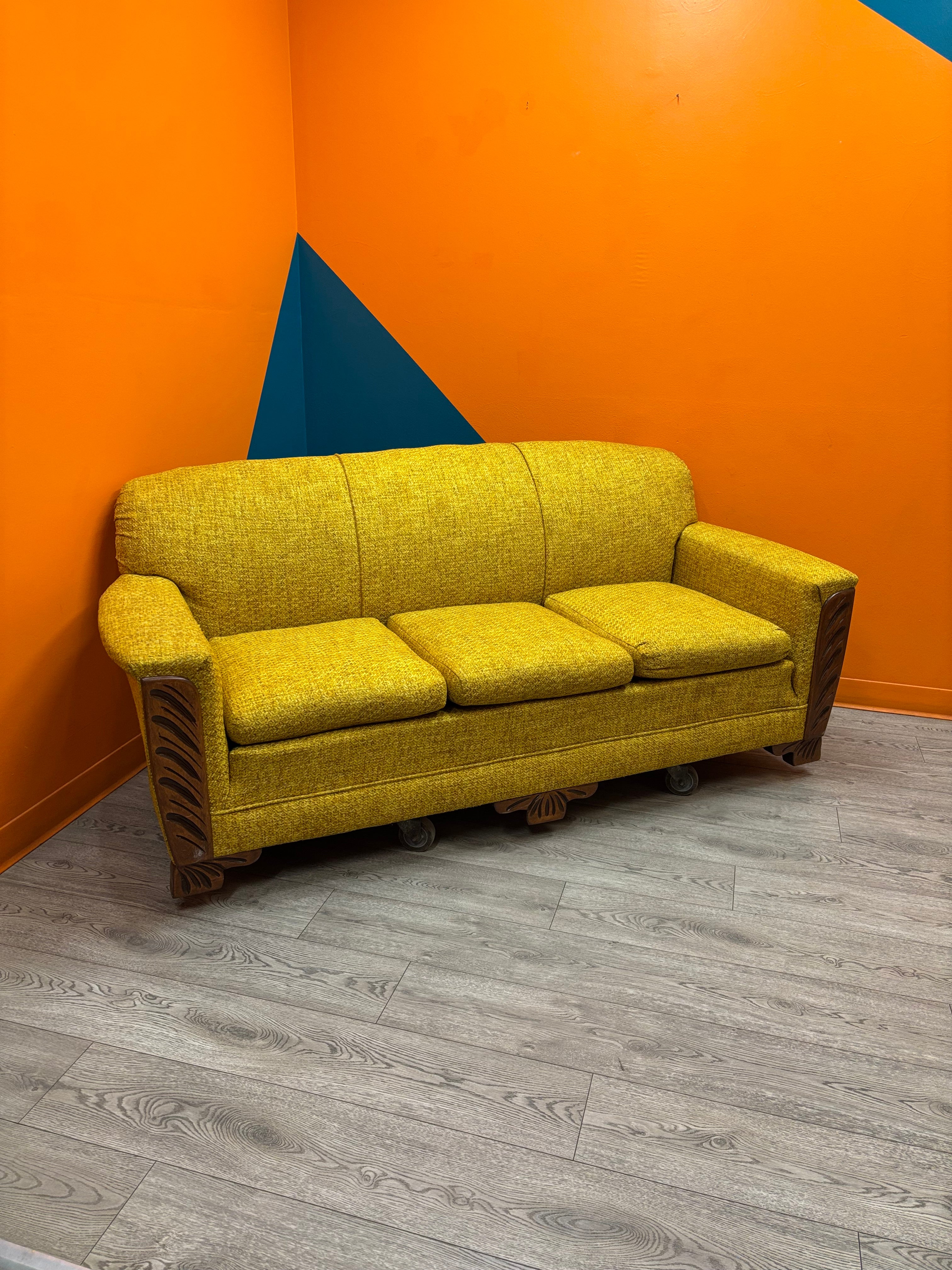 Yellow Fabric Sofa