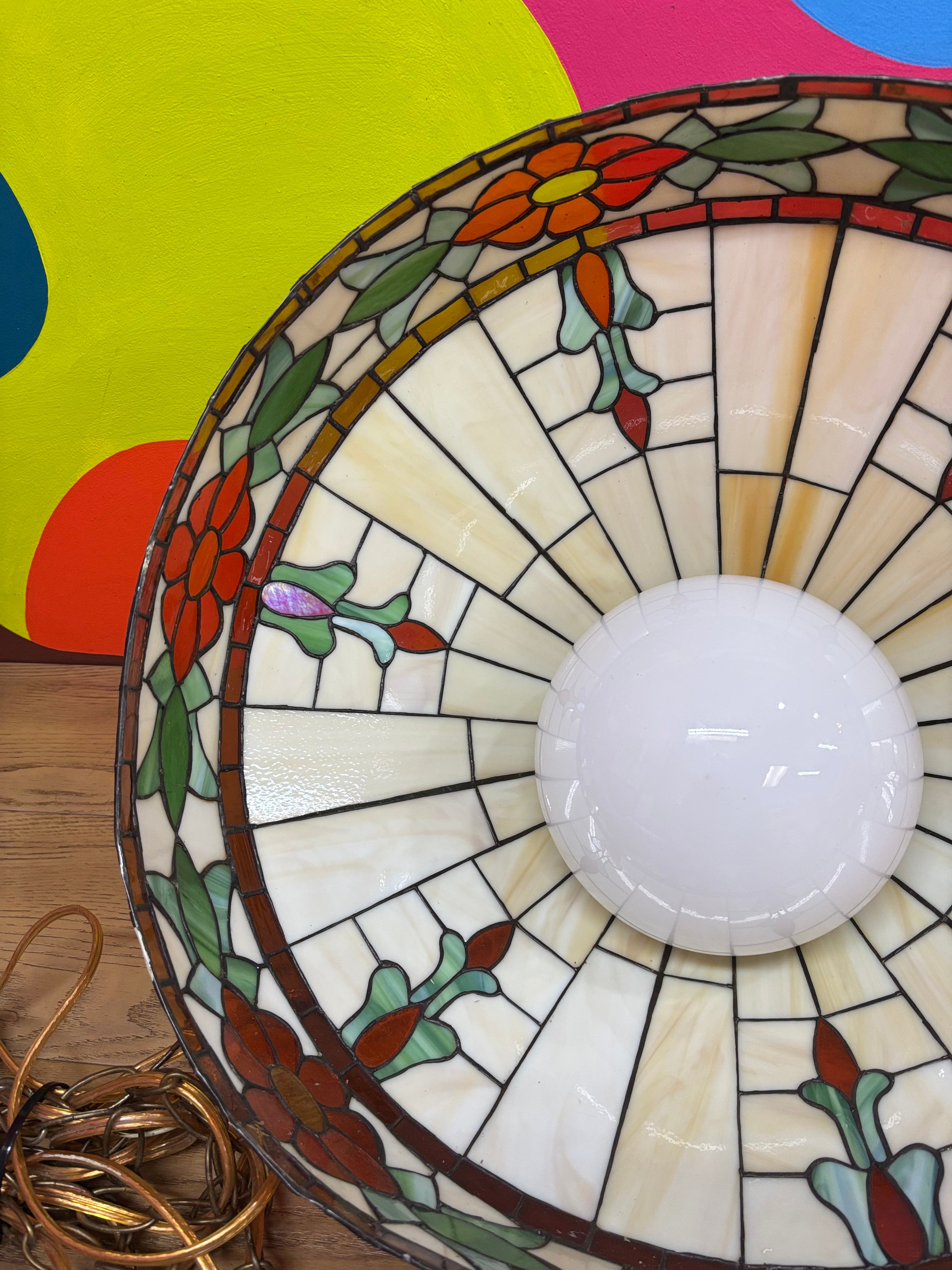 Stained Glass Swag Lamp