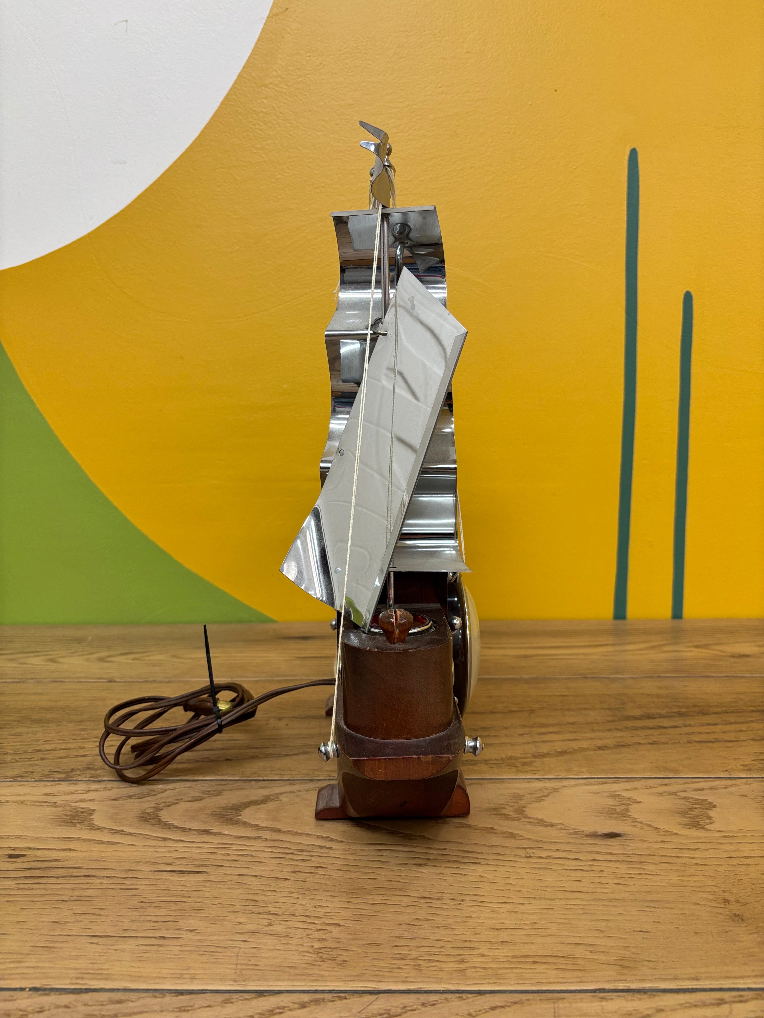 Electric Boat Mantel Clock