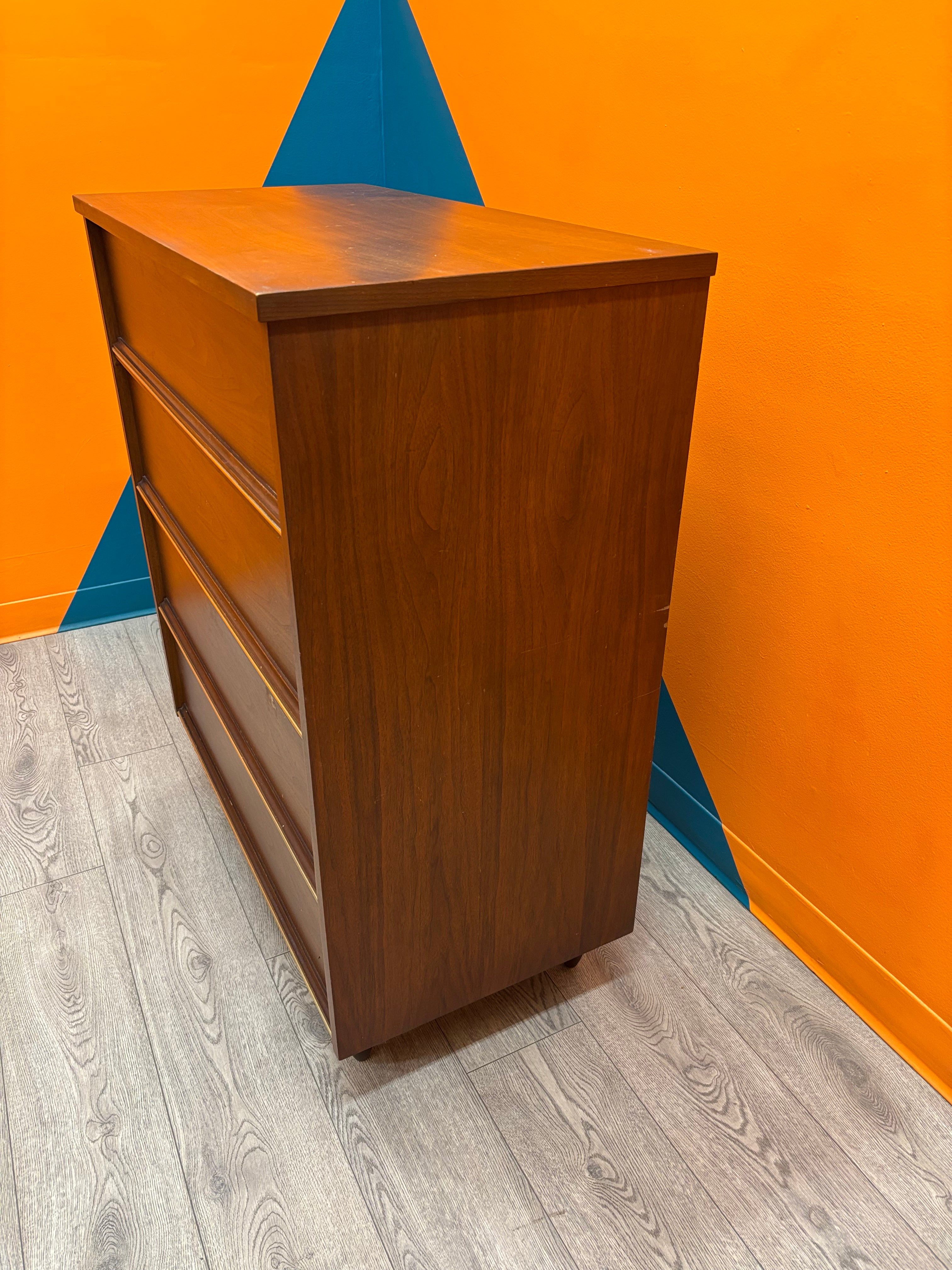 Pepplers Wood Dresser with Gold Detailing