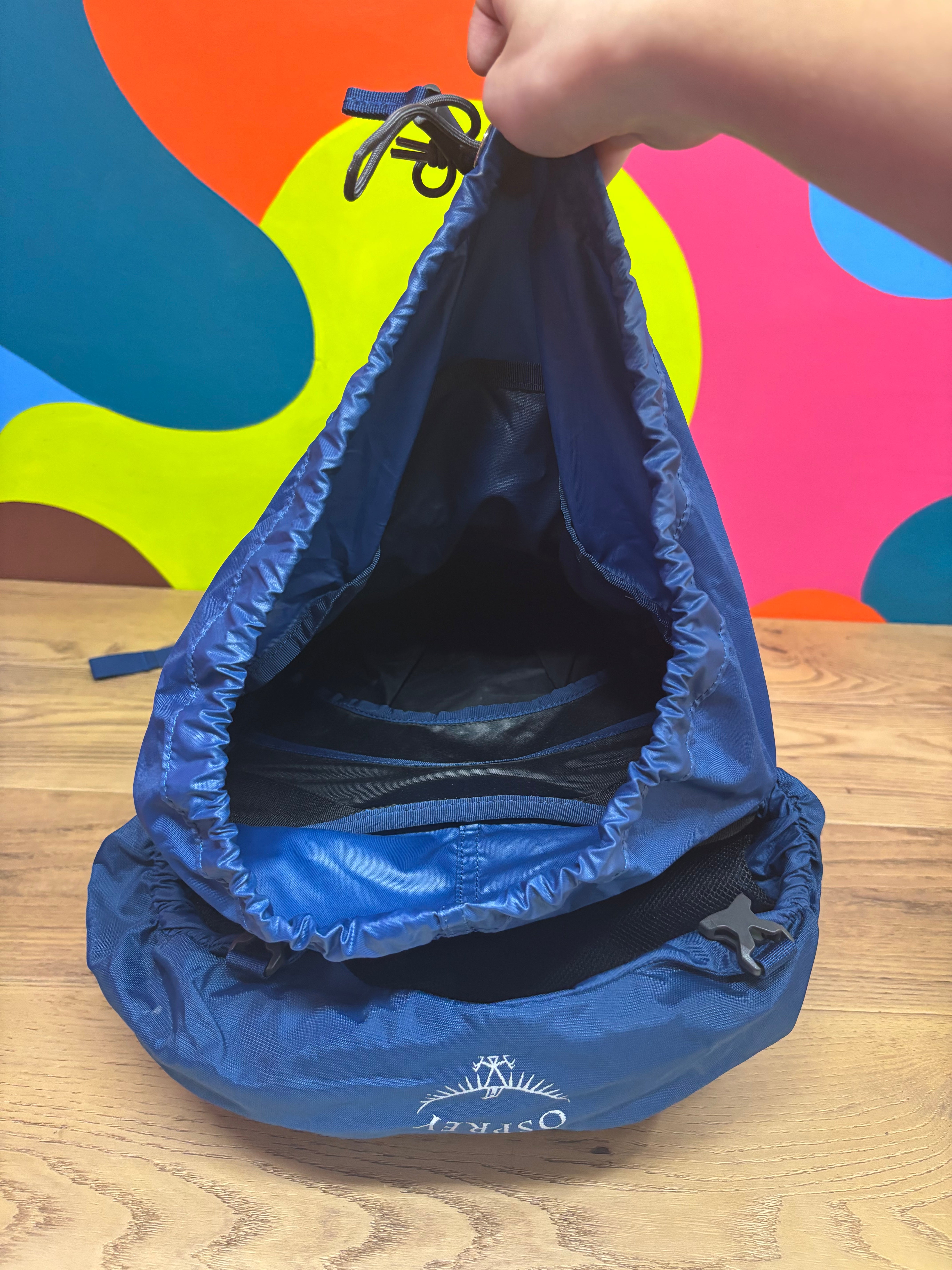 Osprey Blue Kestrel 38 Hiking Backpack