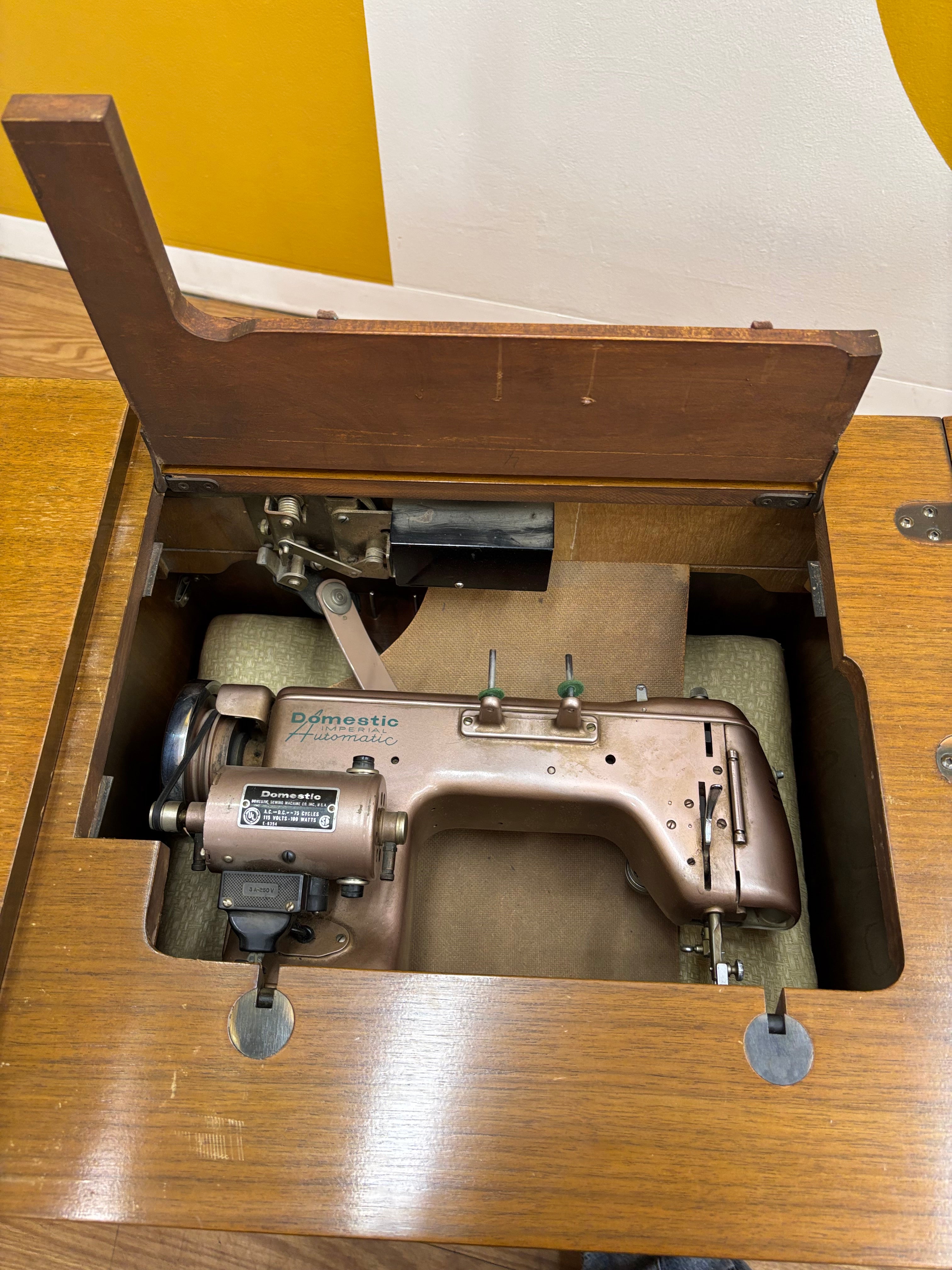 Domestic Imperial Automatic Sewing Machine Cabinet