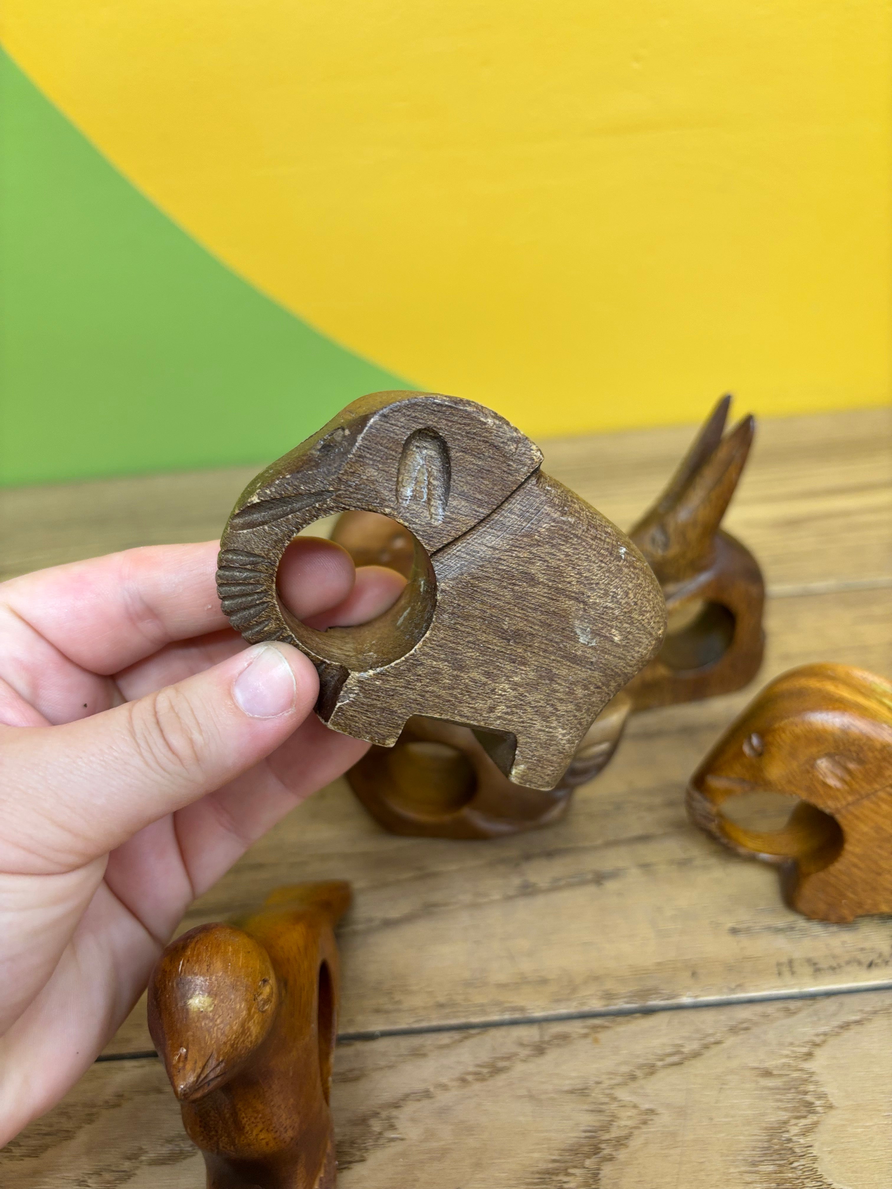 Wood Animal Napkin Holders