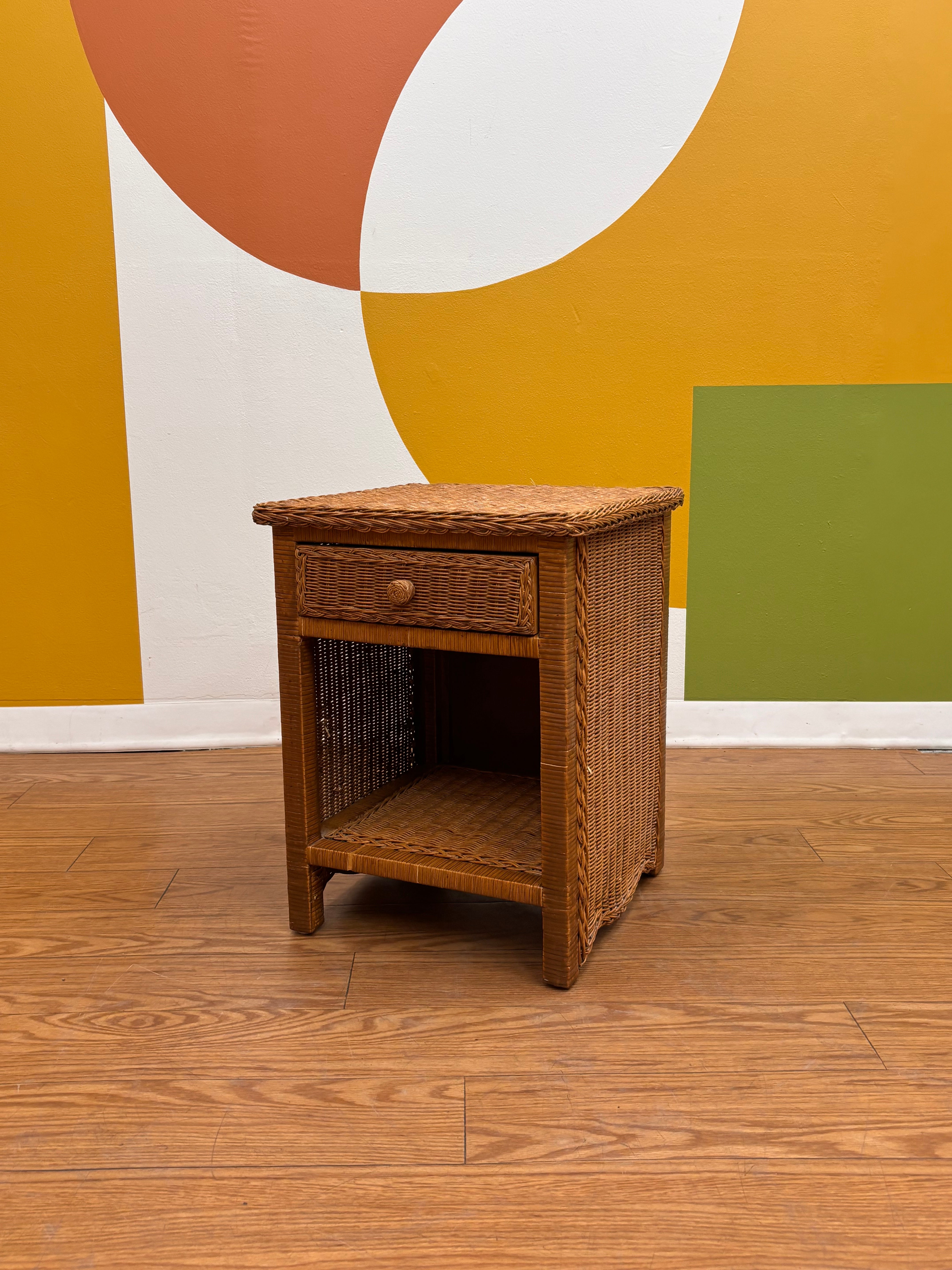 Rattan Nightstand (2 available)
