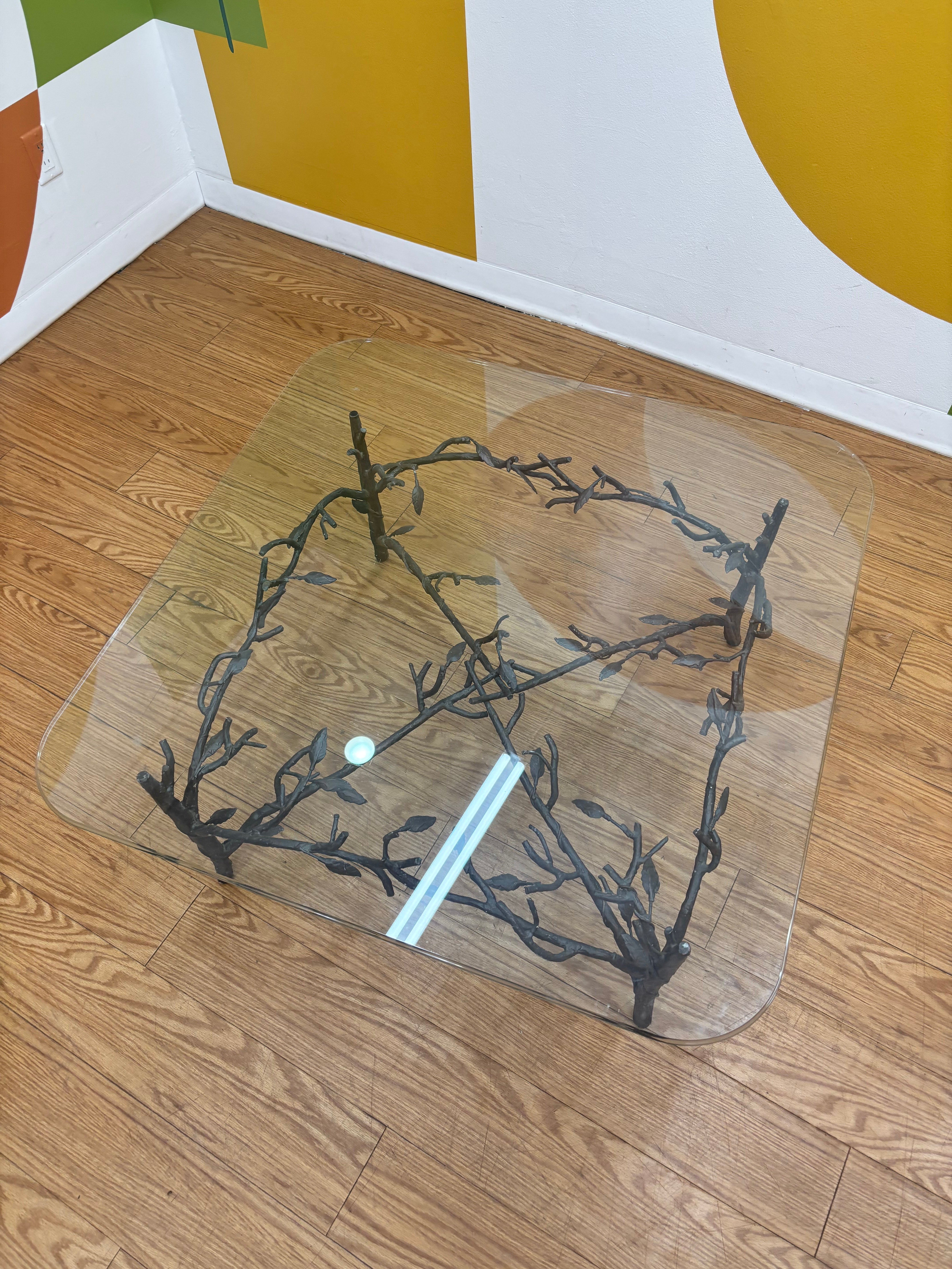 Wrought-Iron Tree Branch Coffee Table