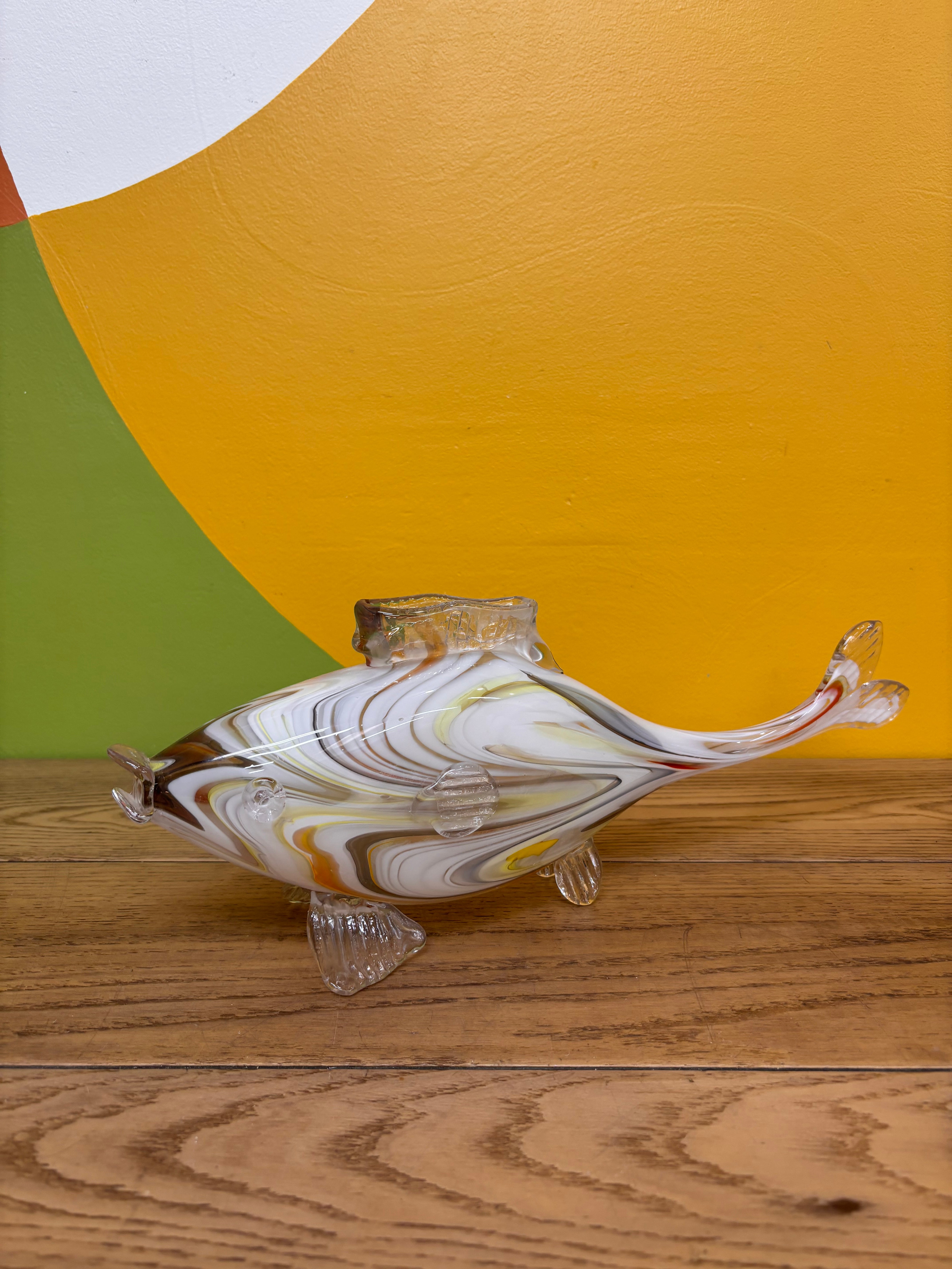 Glass Fish Vase
