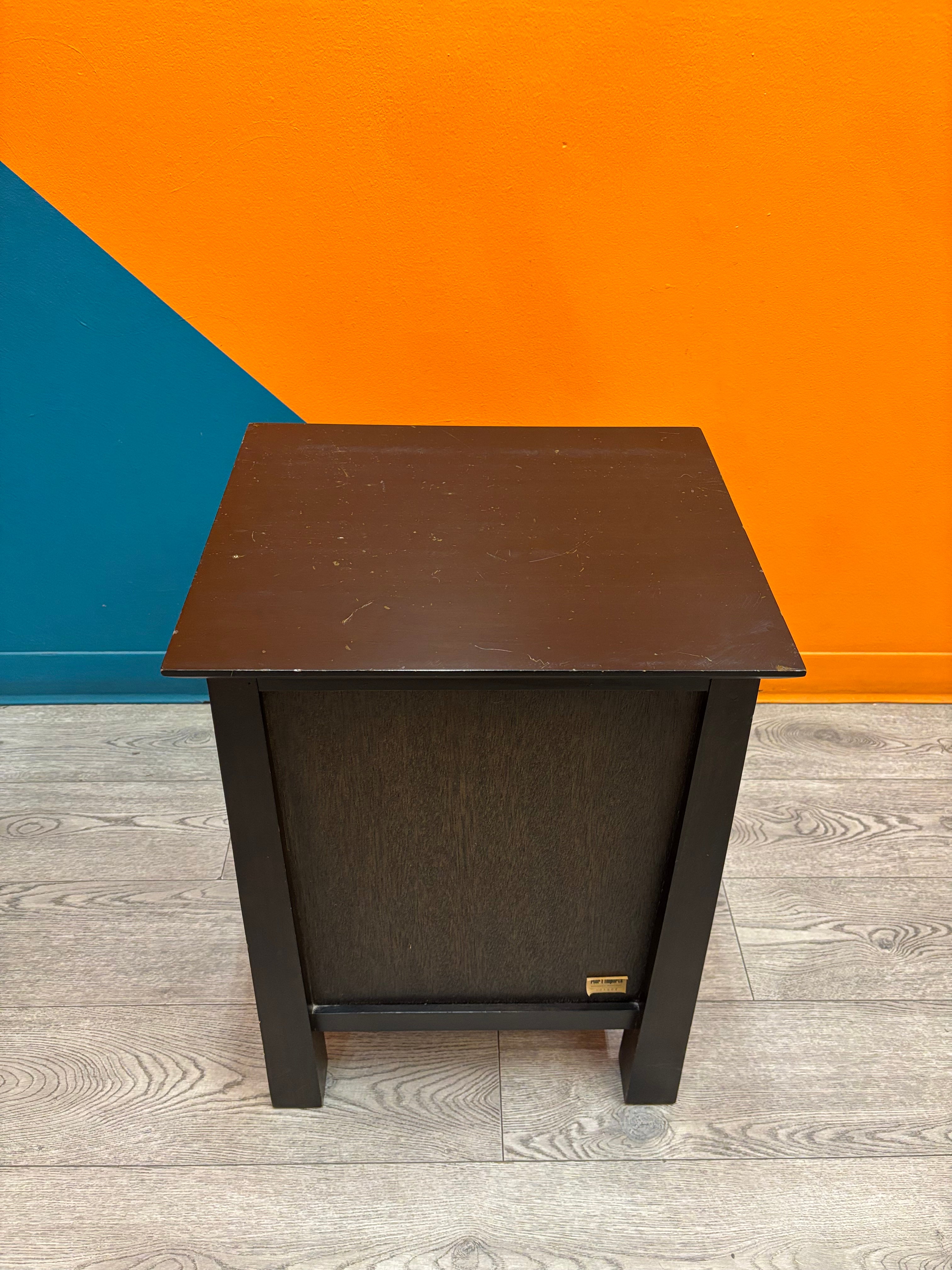 Black Wood Nightstand (Pier 1)