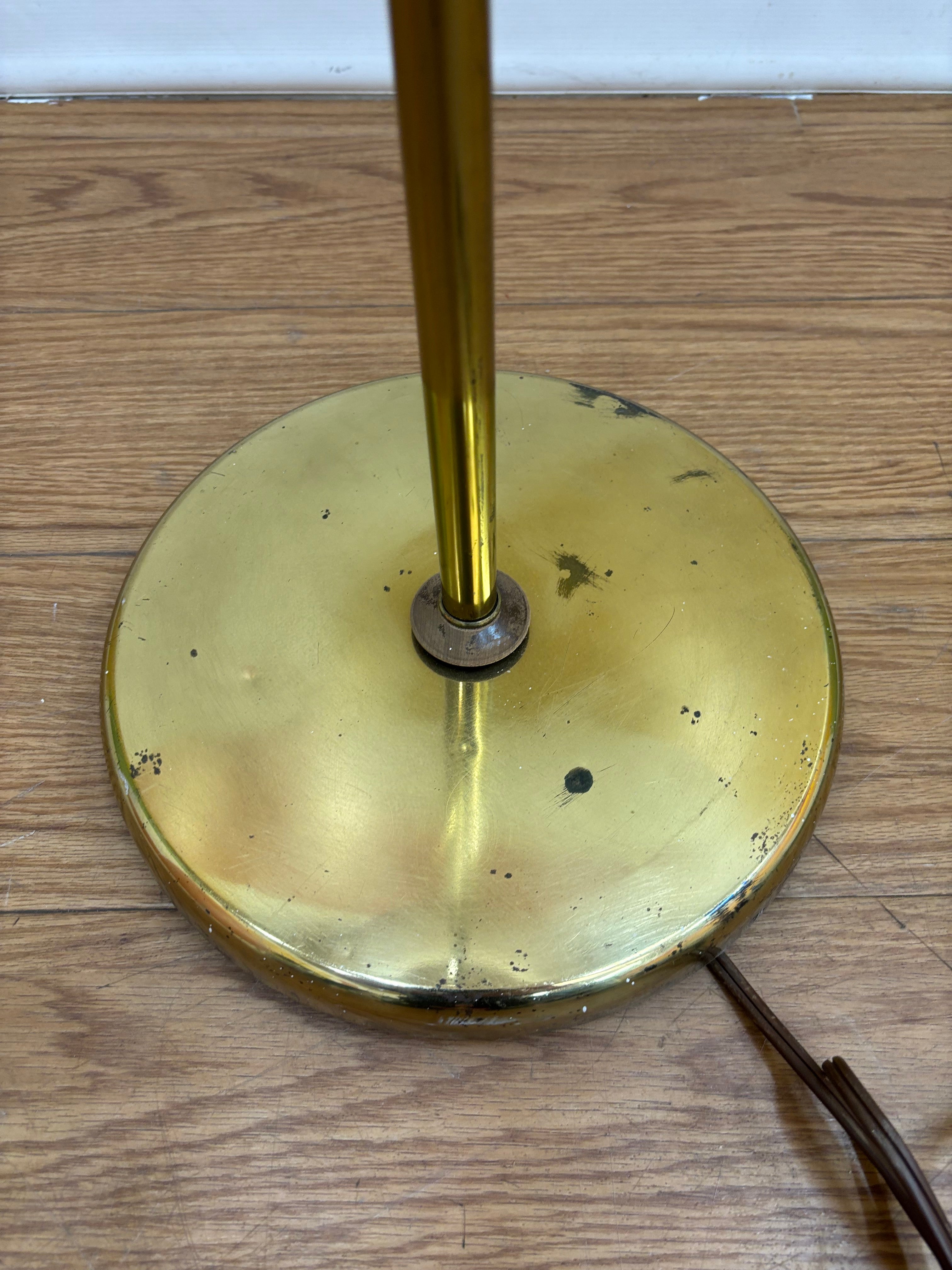 Floor Lamp with White Shade