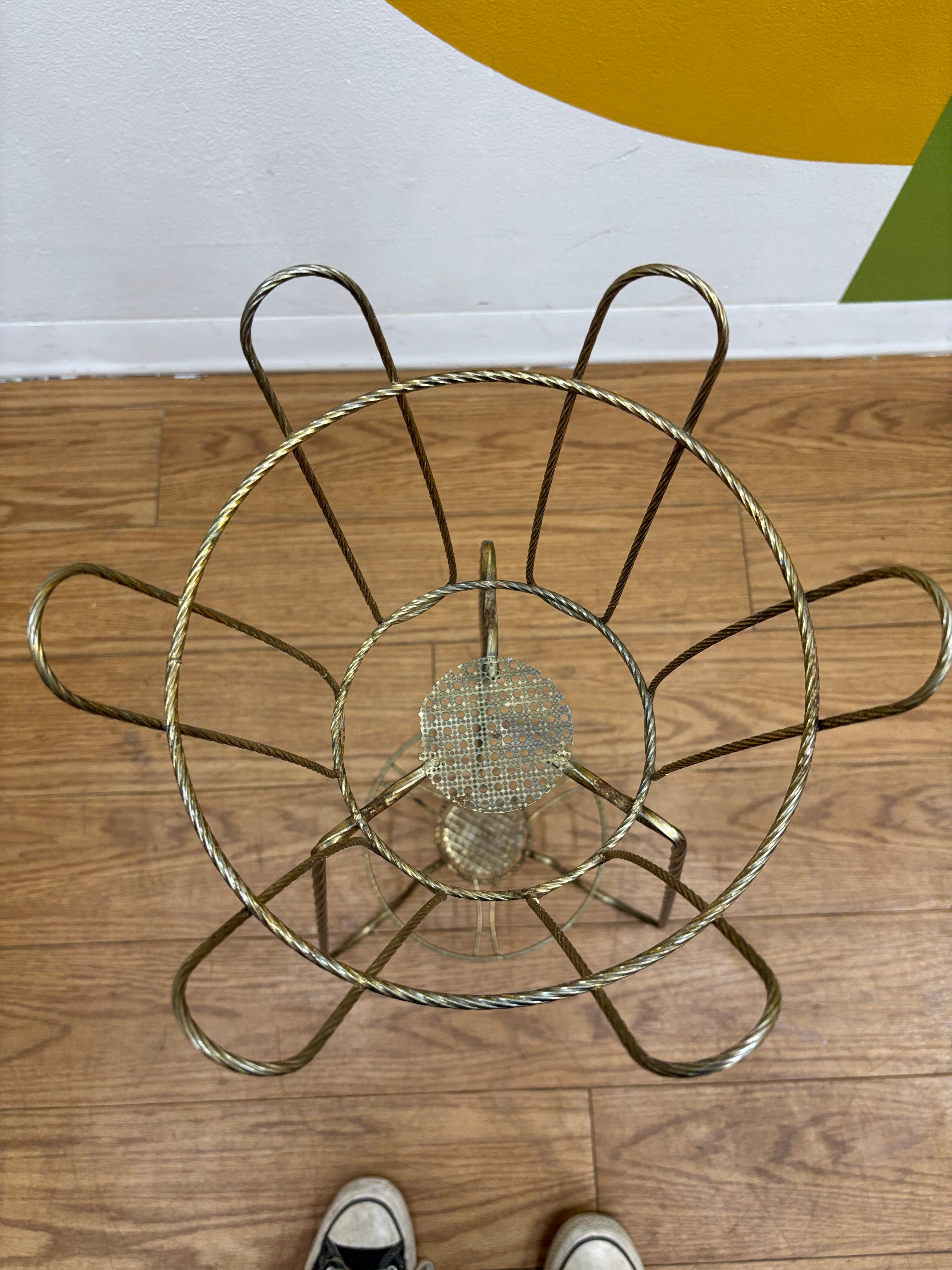 Gold Tone Plant Stand