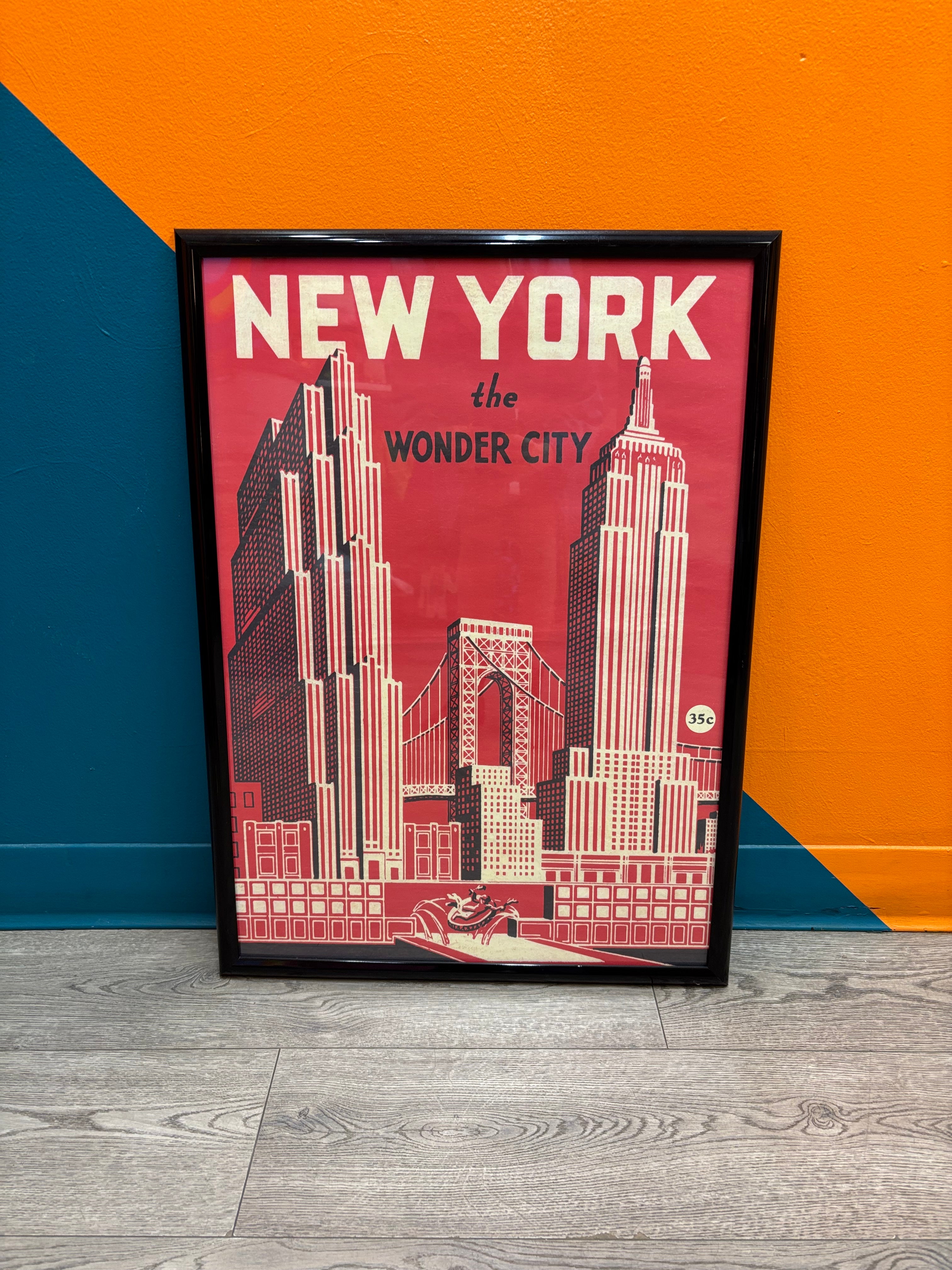 Framed New York Poster