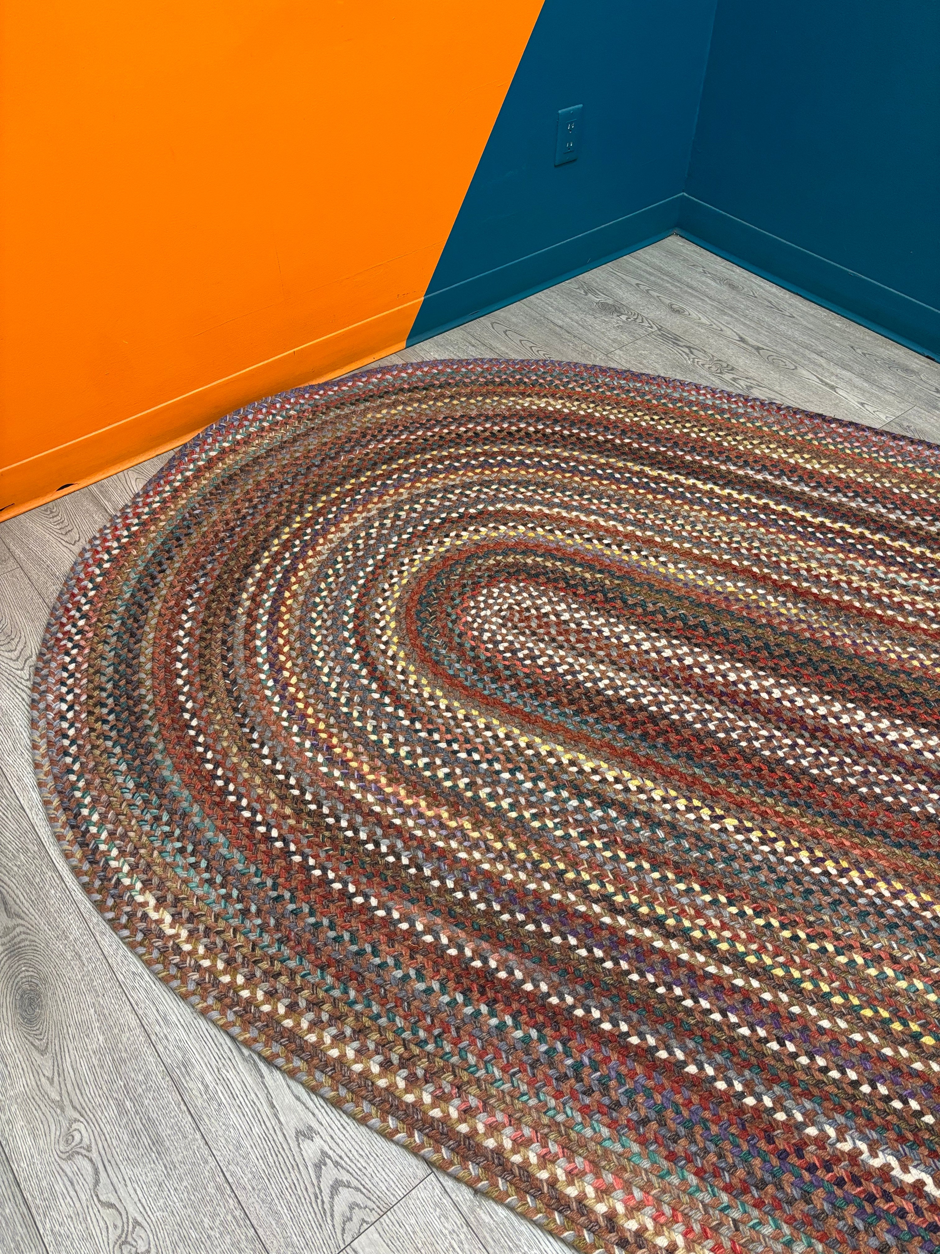 Woven Oval Area Rug #1