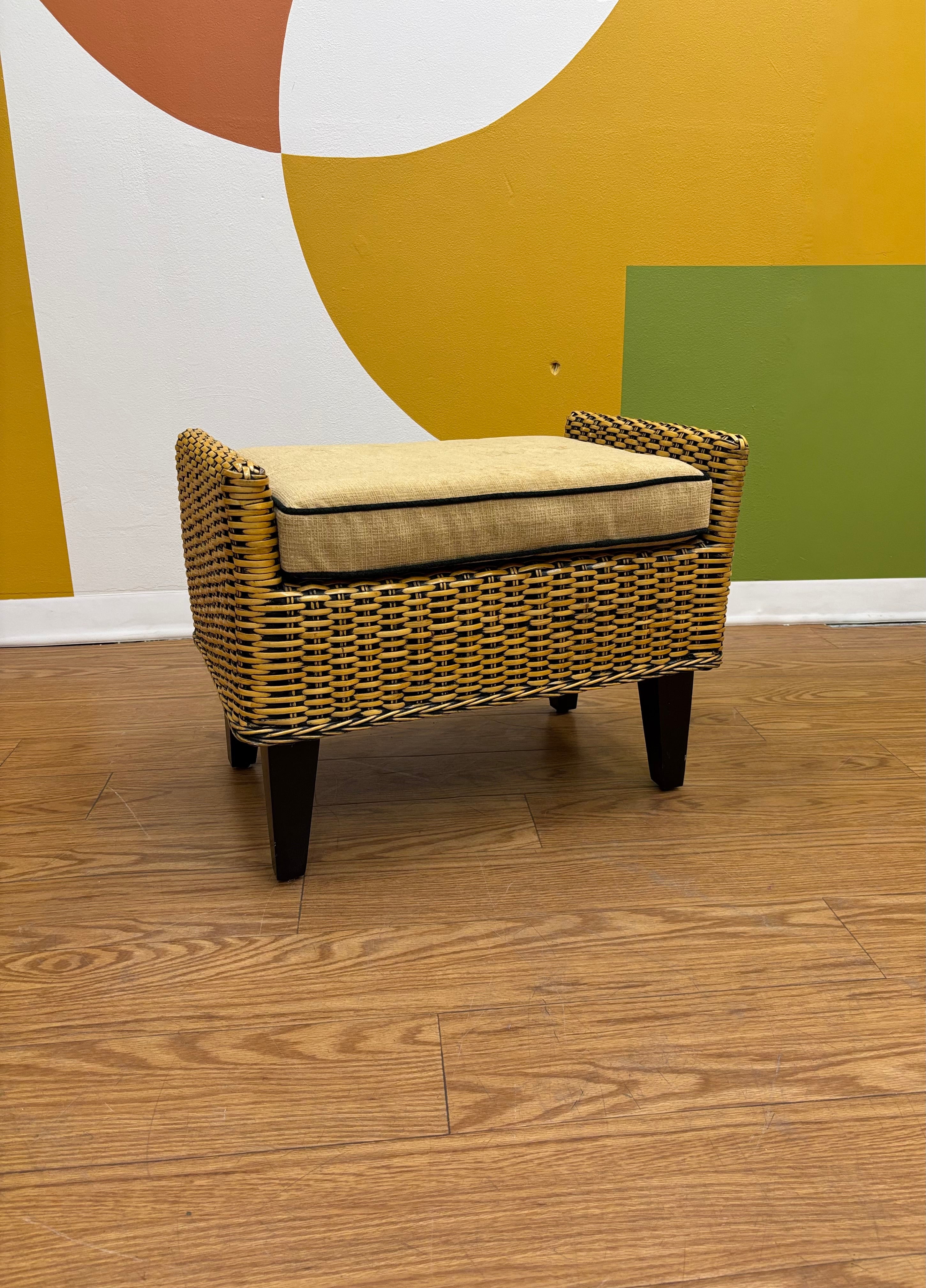 Wicker Ottoman