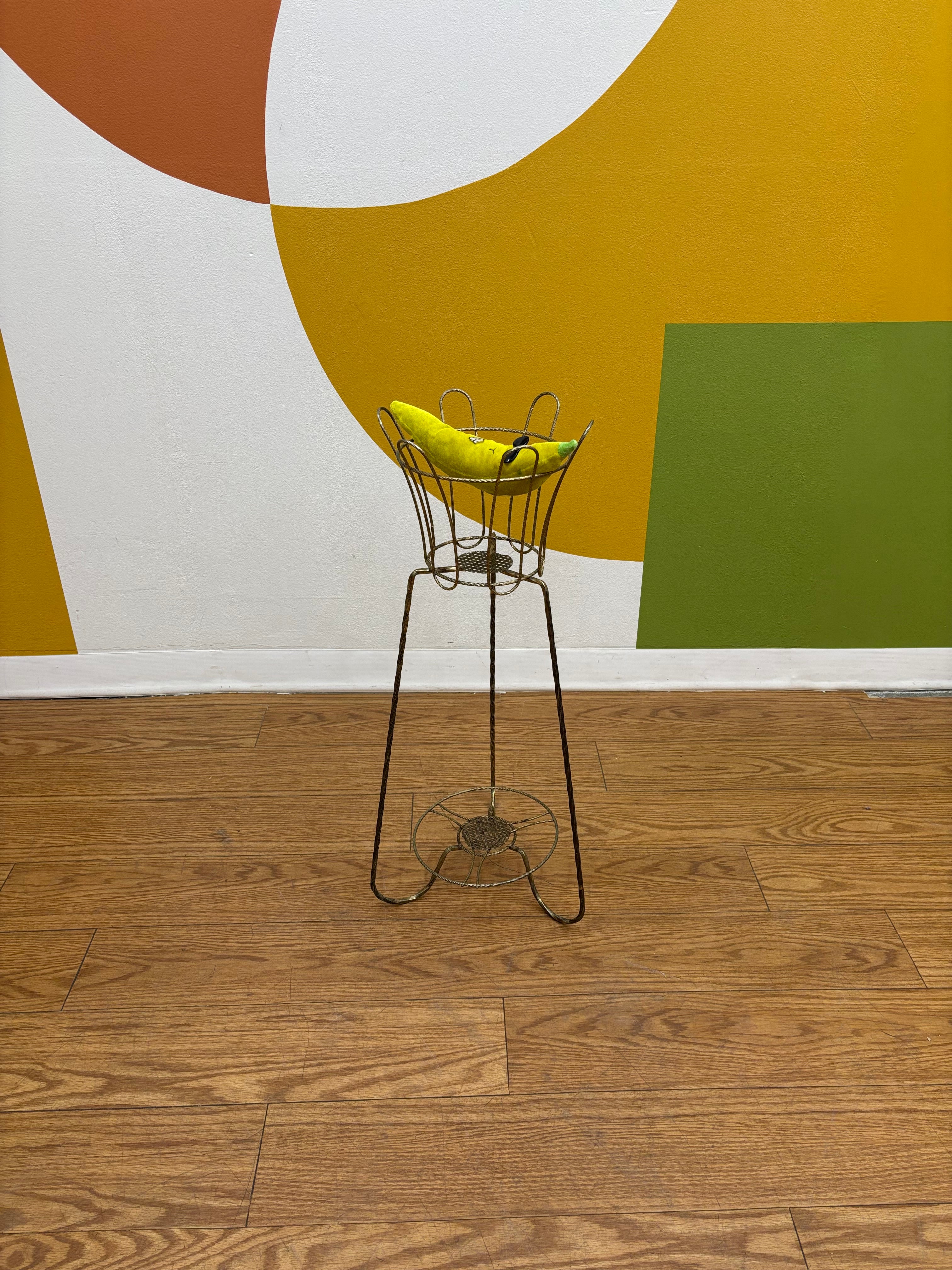 Gold Tone Plant Stand