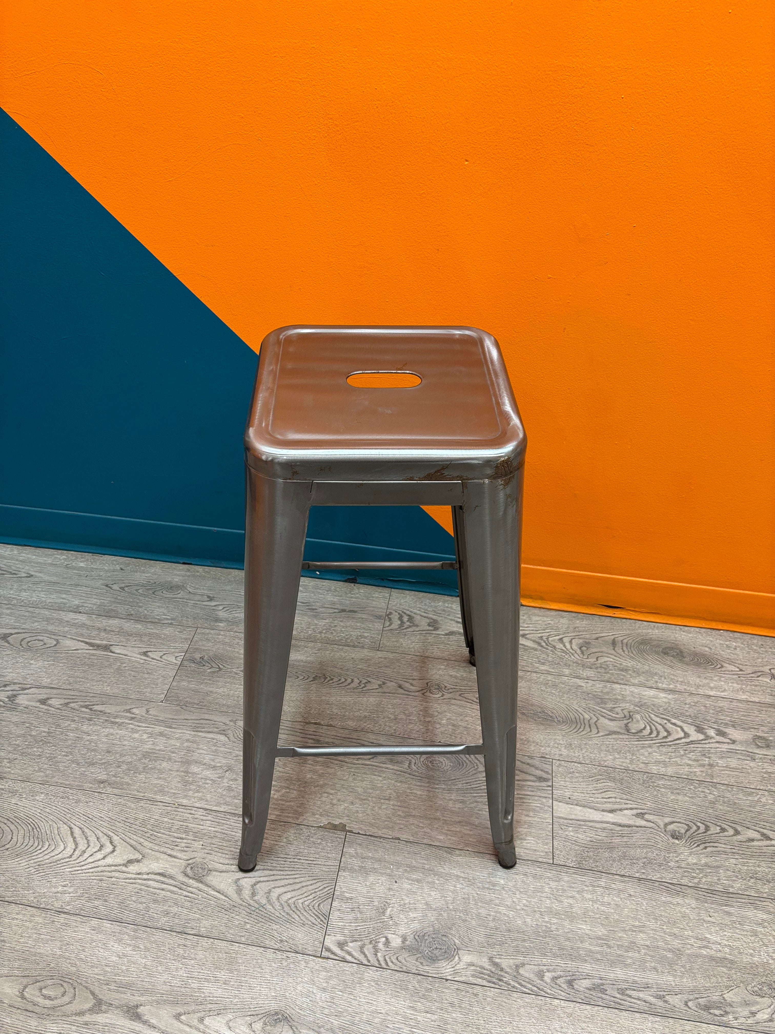Grey Metal Stool (4 available)