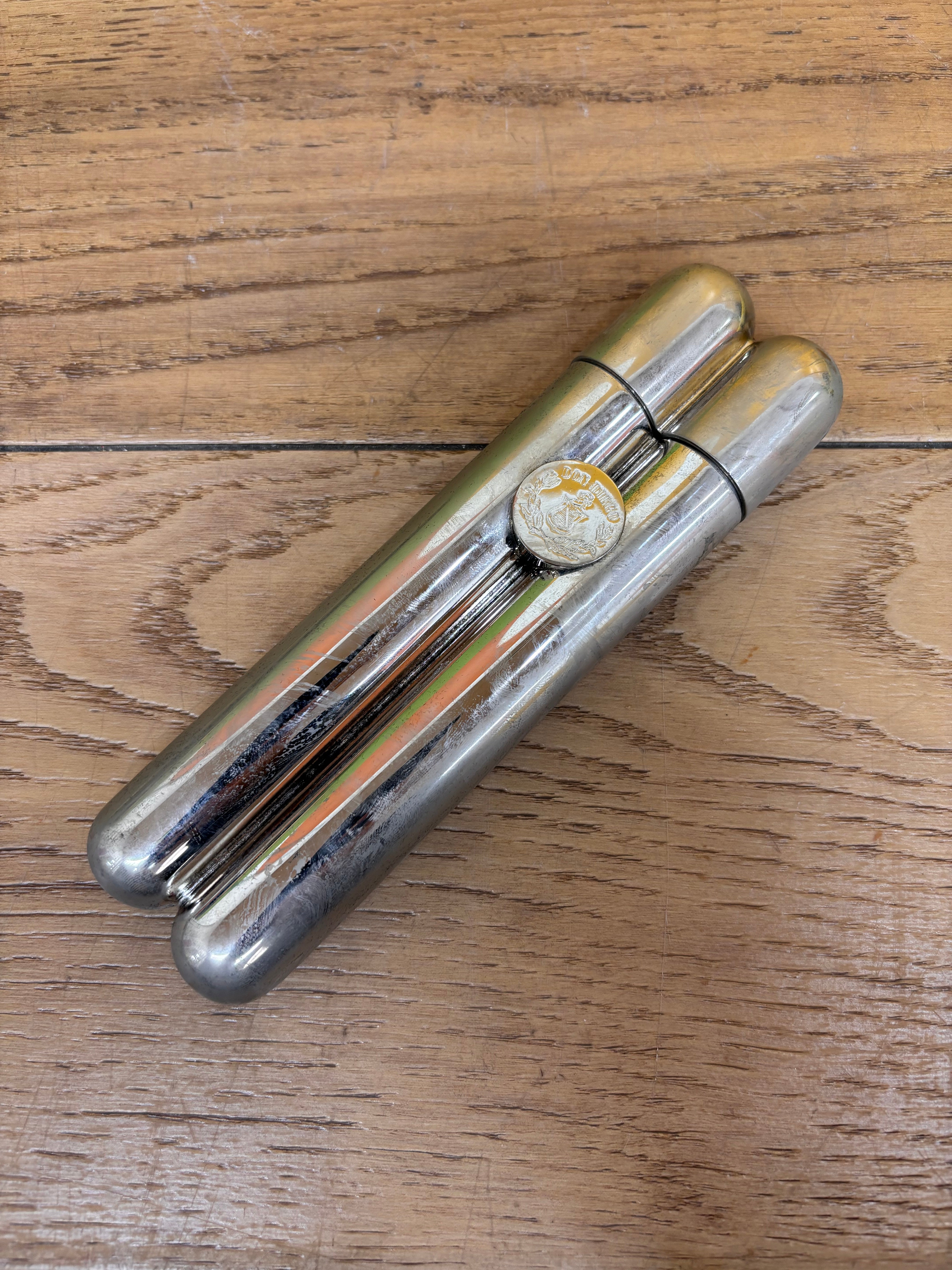 Don Diego Cigar Holder and Flask