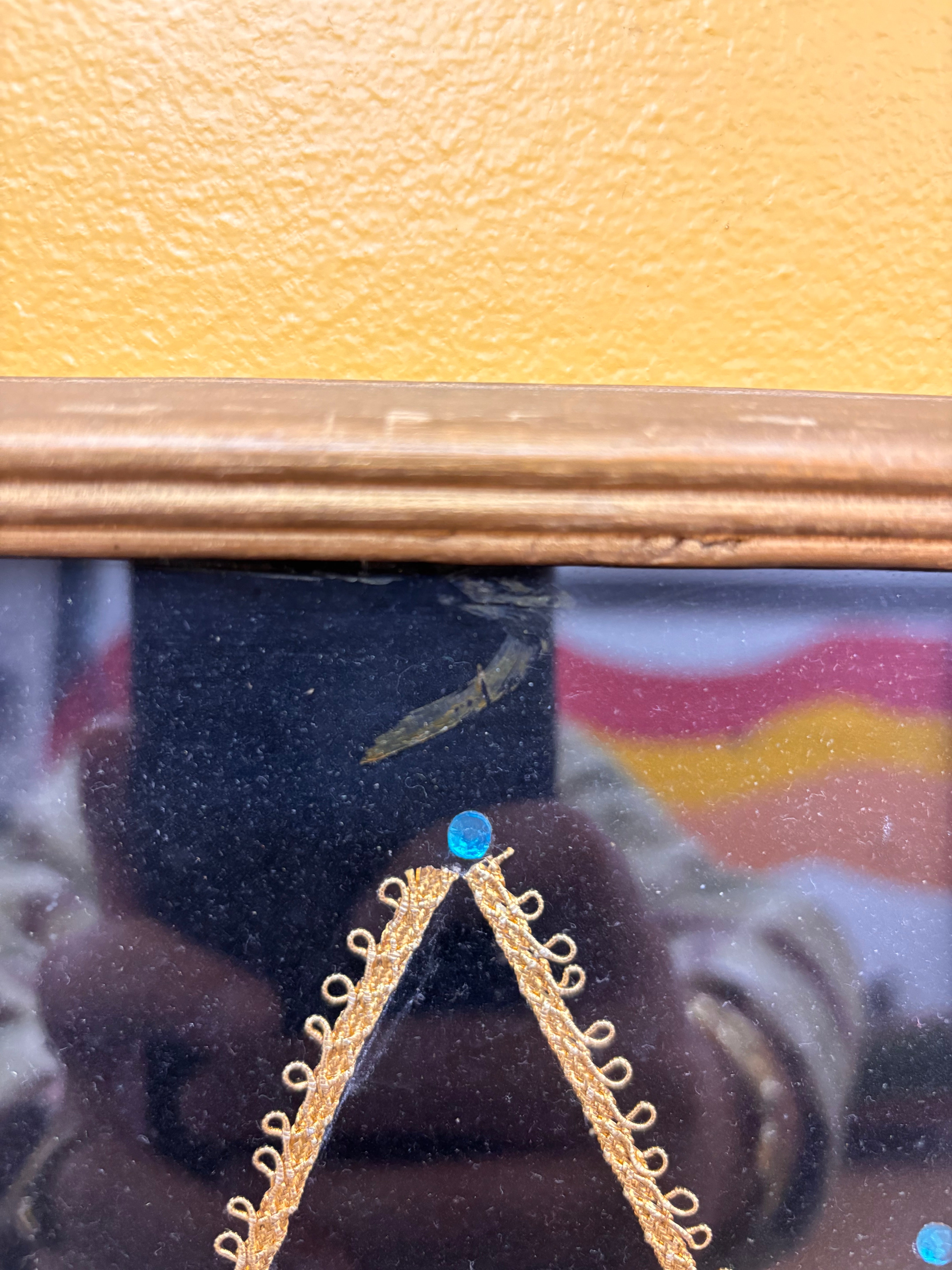 Set of 2 Peacock Velvet Framed Art
