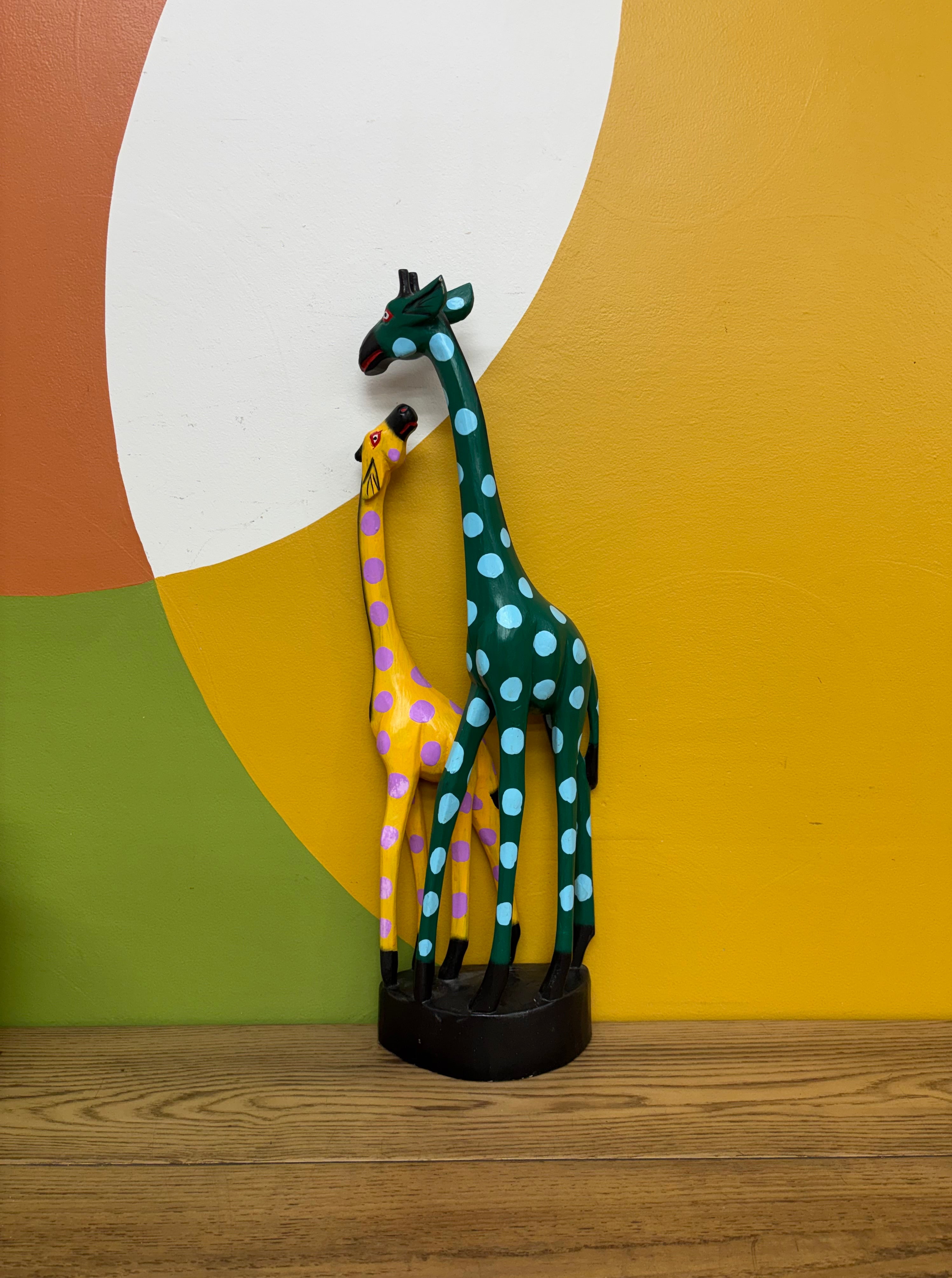Polka Dot Giraffe Statue