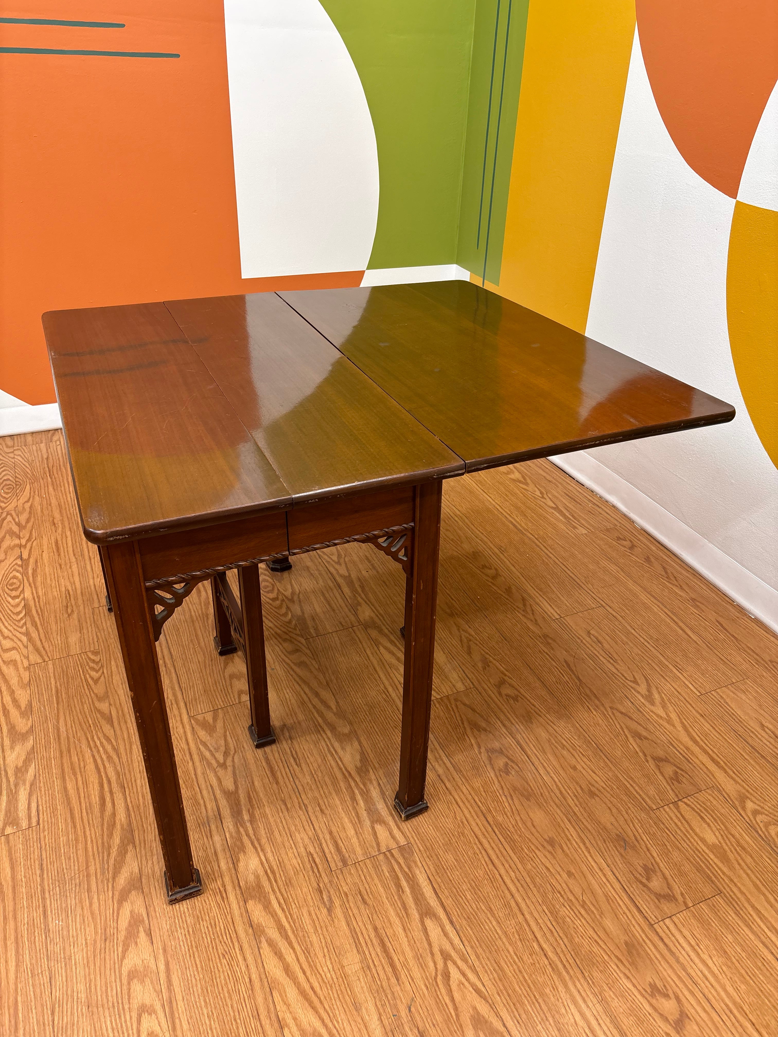 Wood Drop Leaf Dining Table