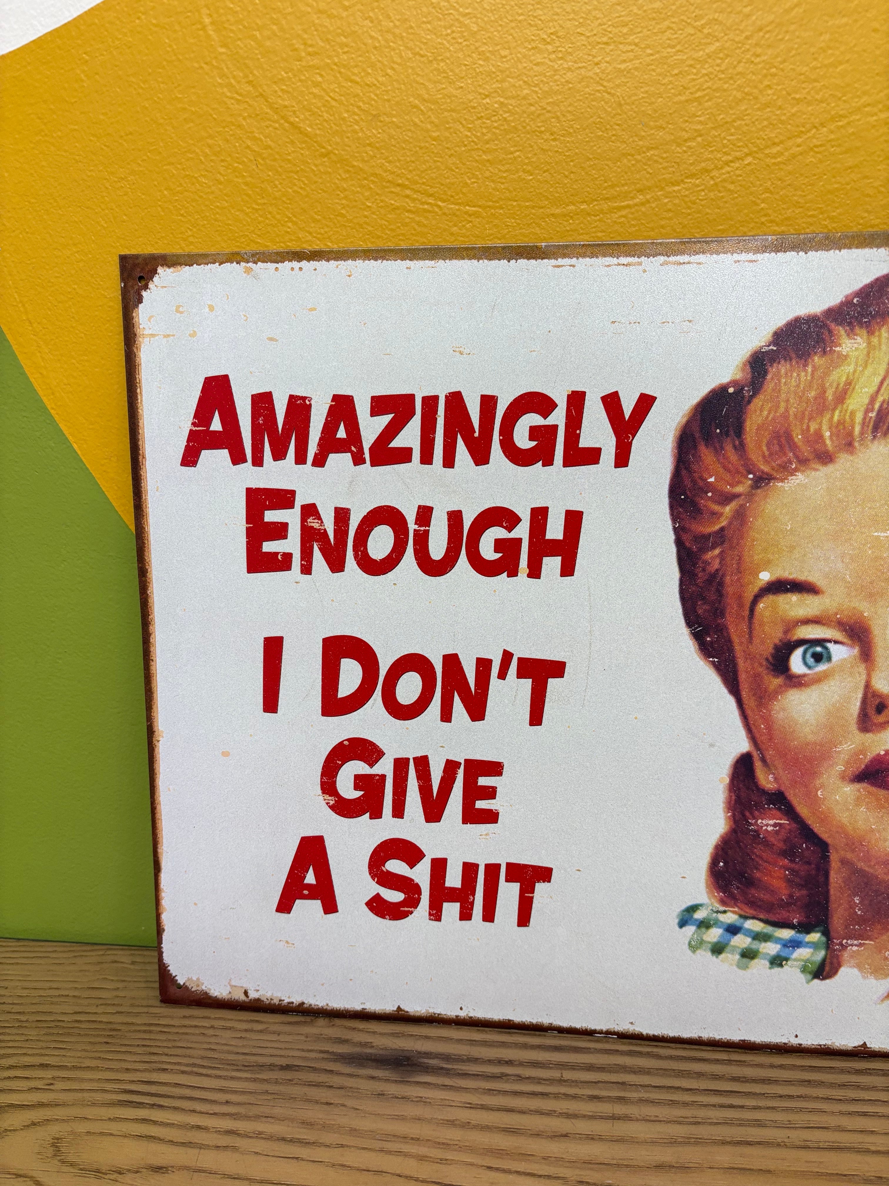 Tin Sign
