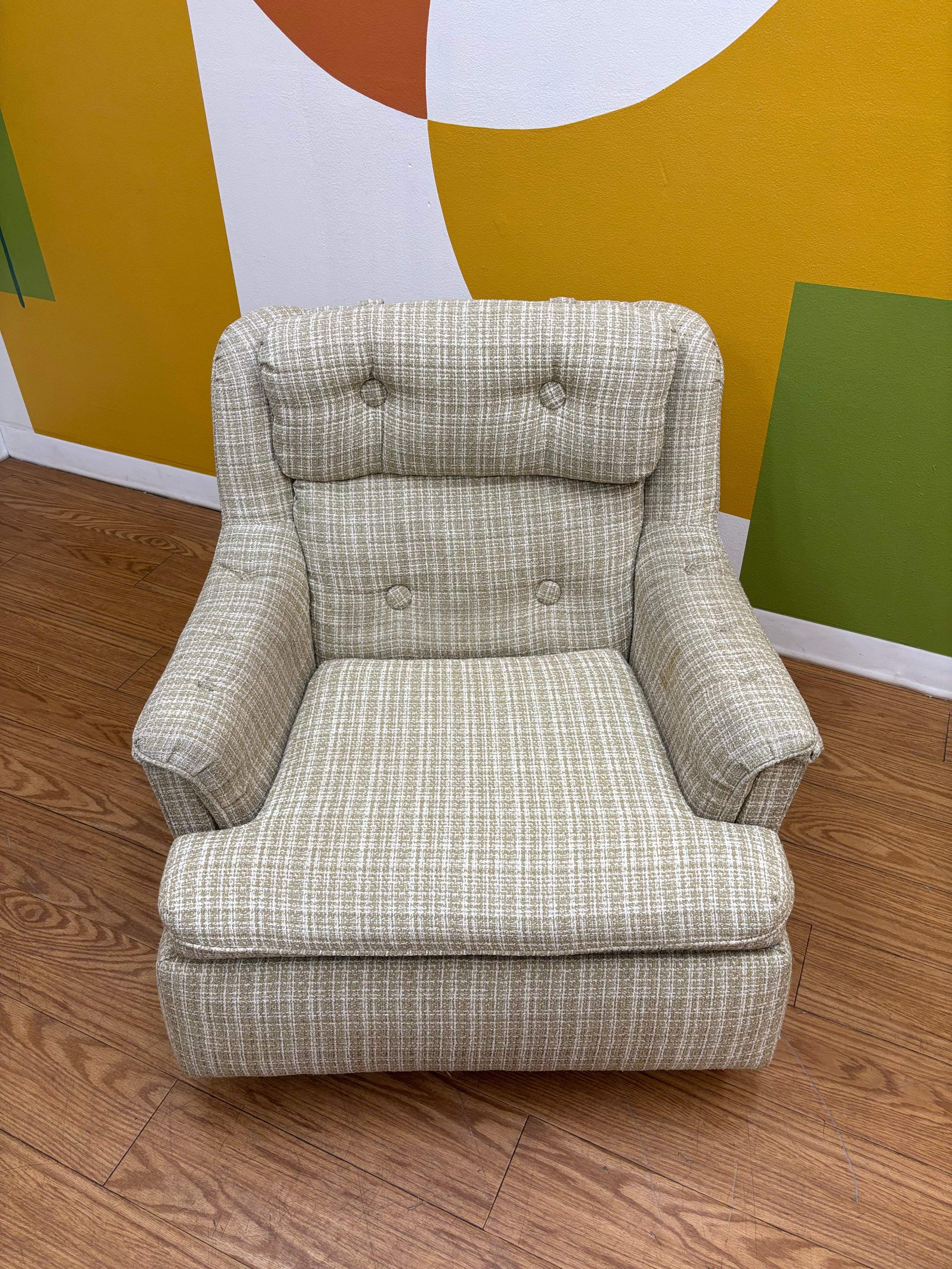 Tweed Reclining Armchair