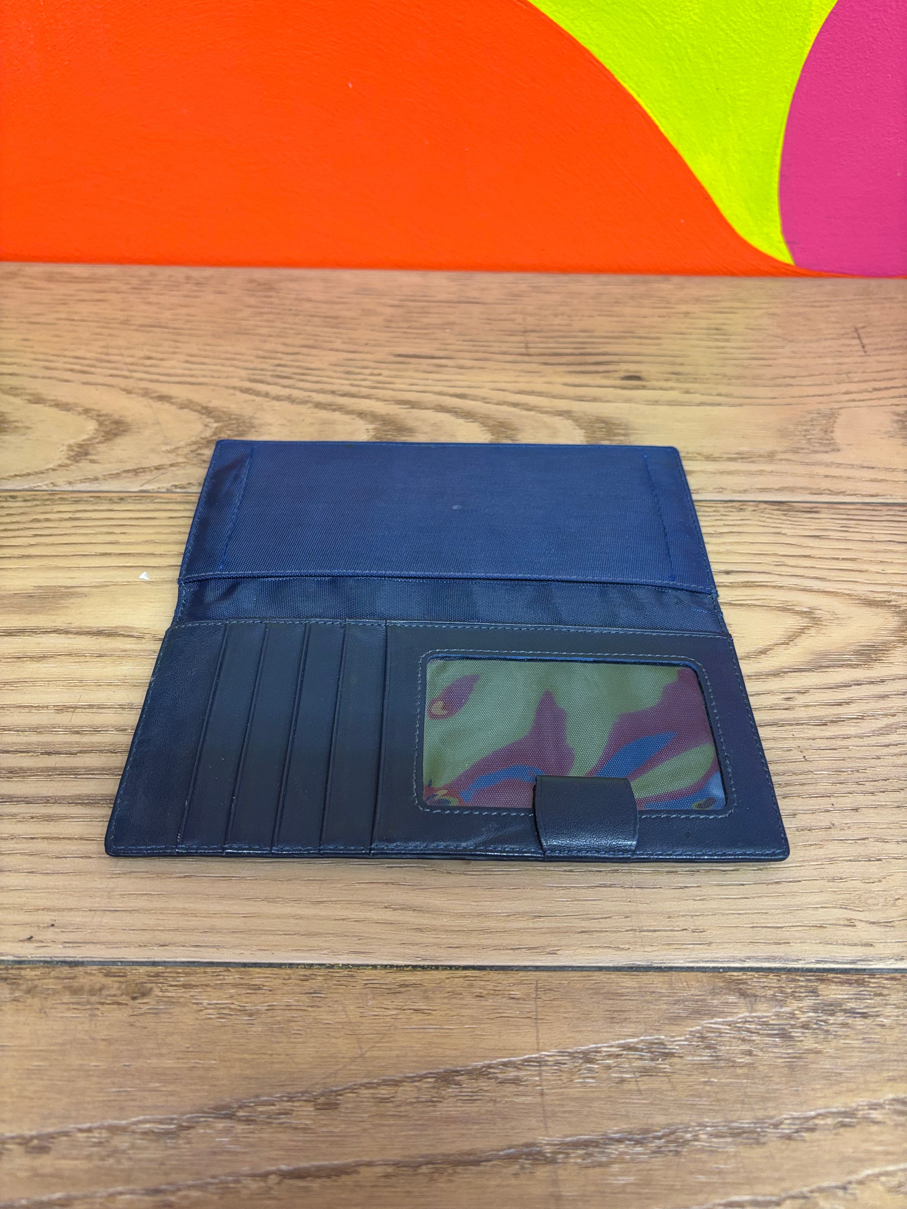 Navy Genuine Leather Wallet