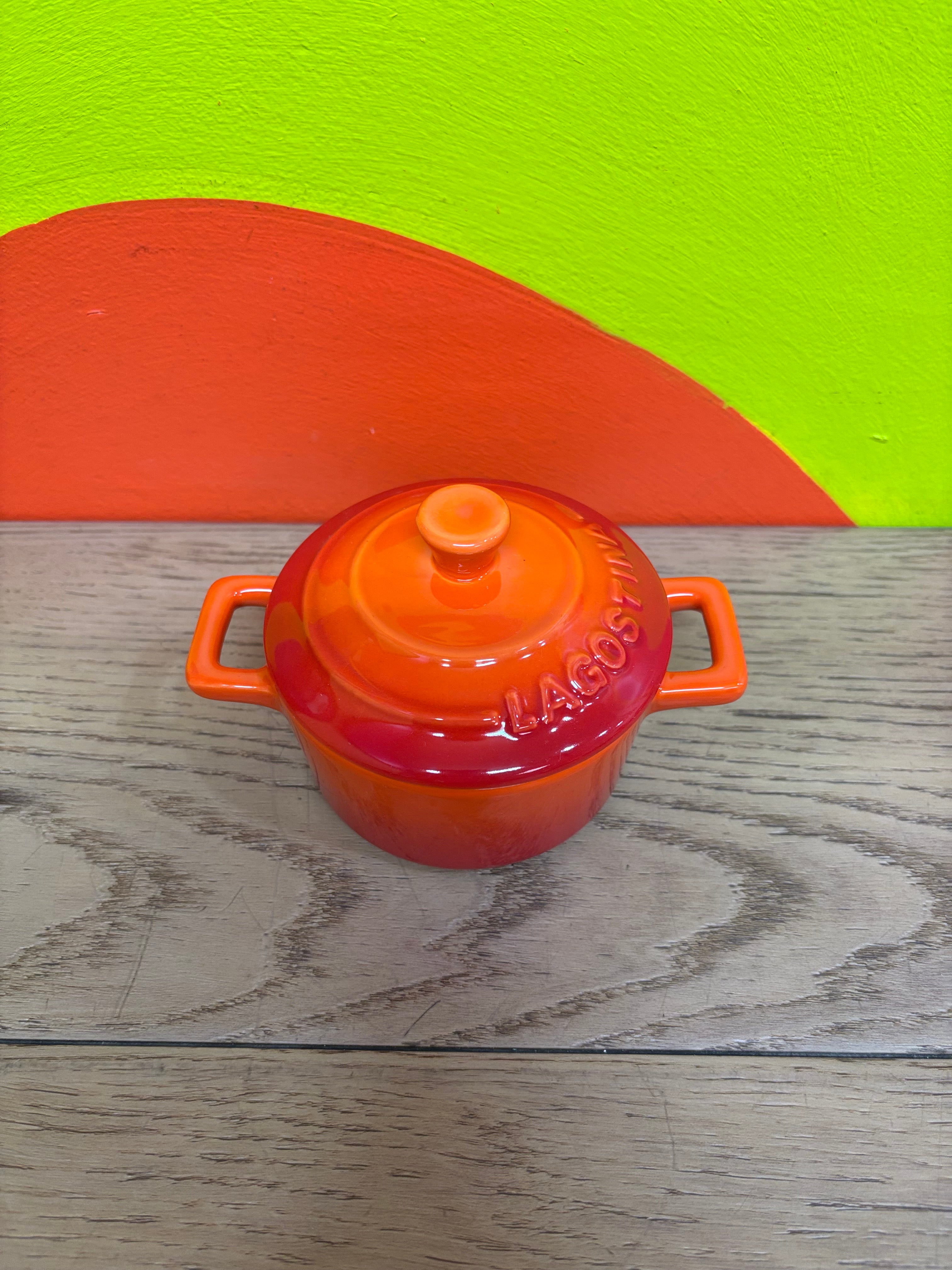 Lagostina Stoneware Mini Casserole Dish - Orange