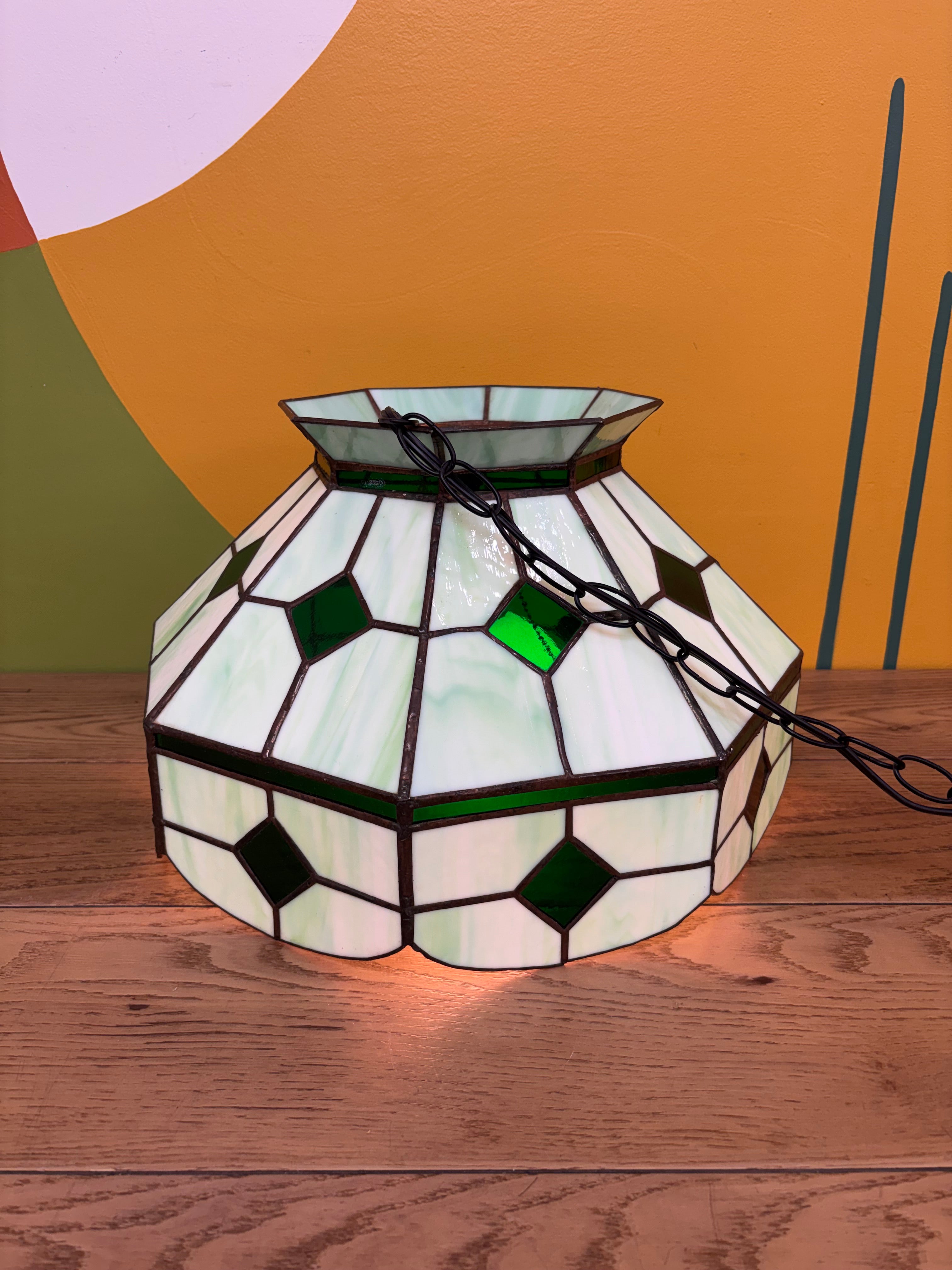 Stained Glass Swag Lamp