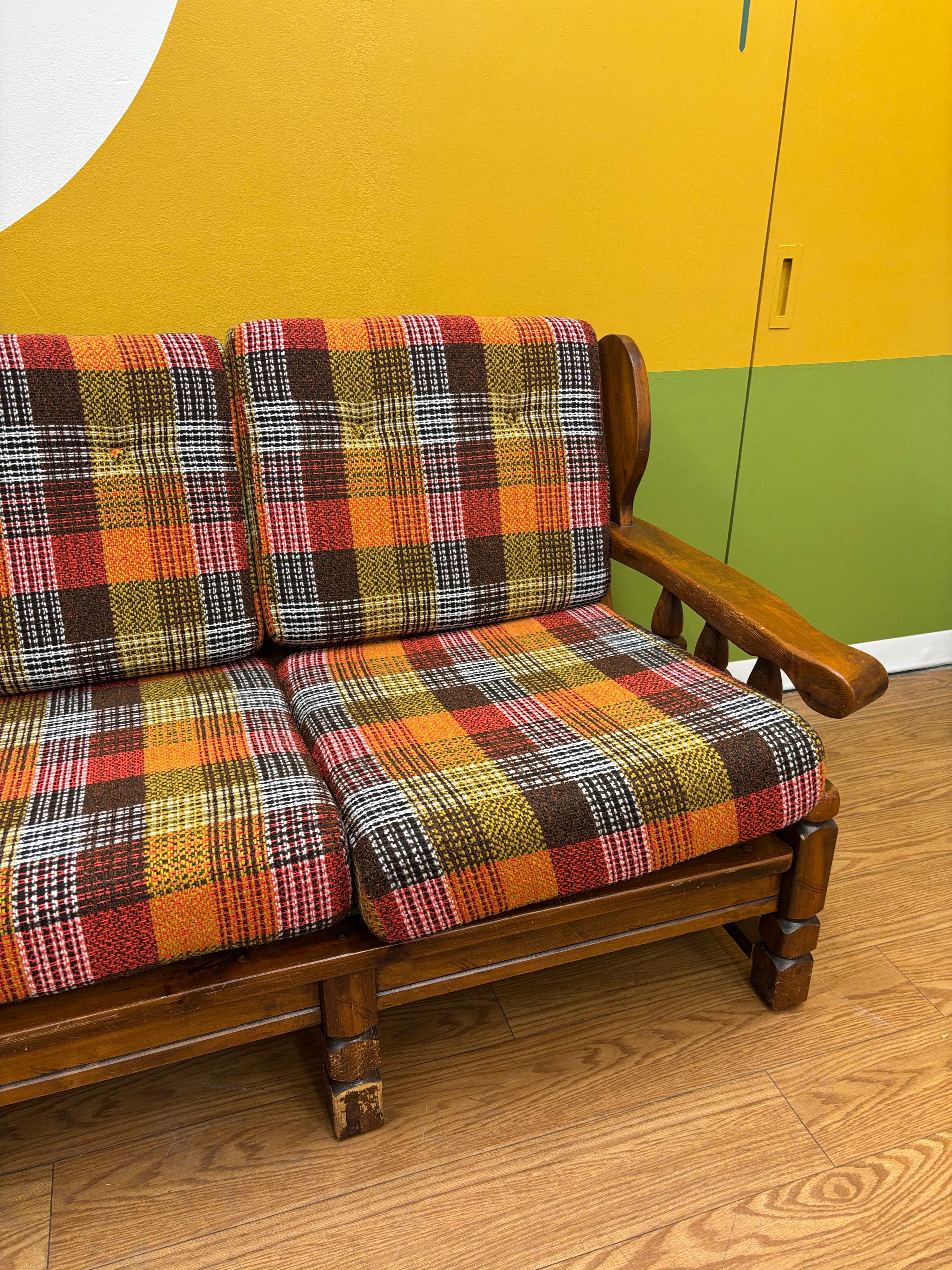 Plaid Sofa